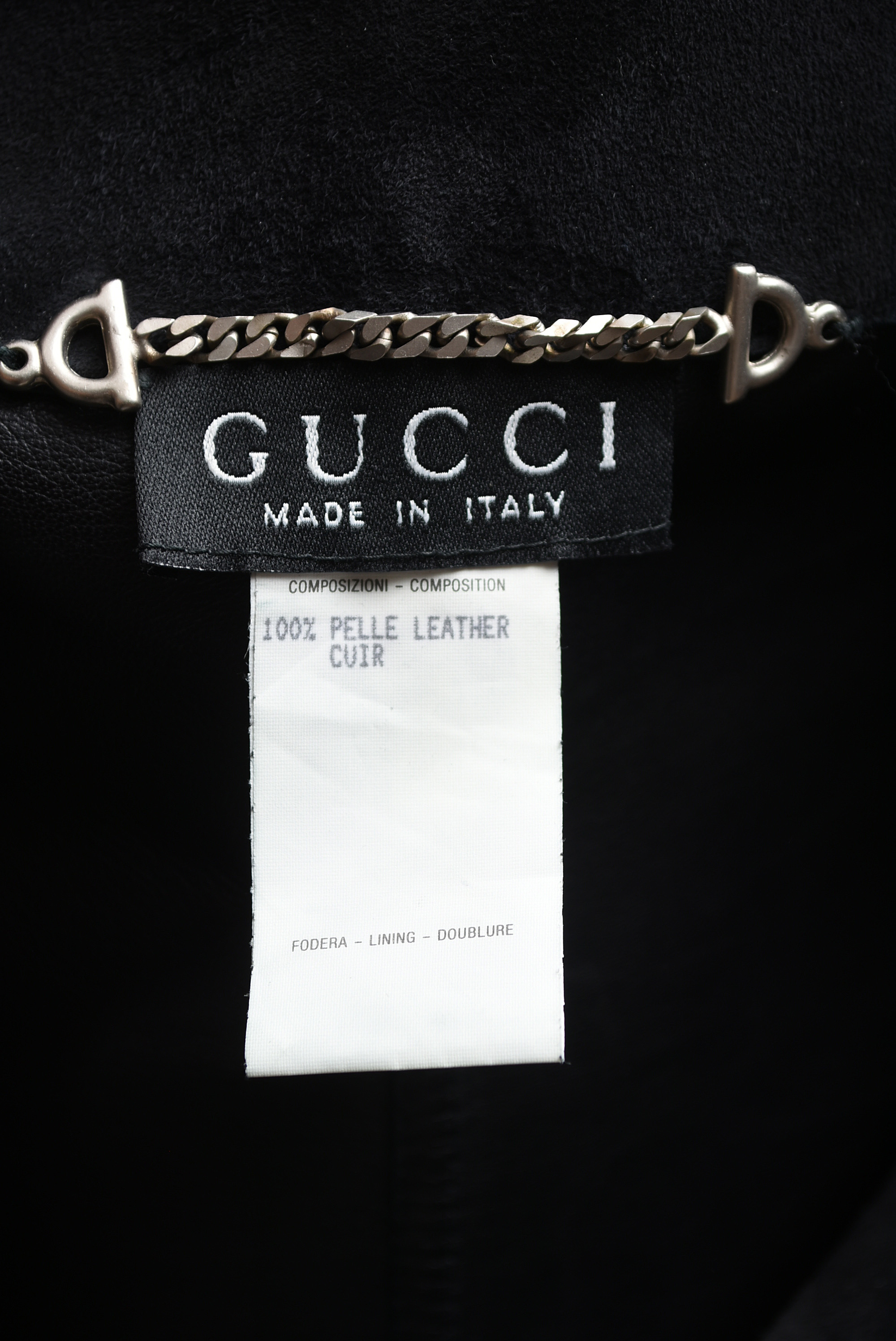 Gucci Black Lamb Suede Tunic with Belt