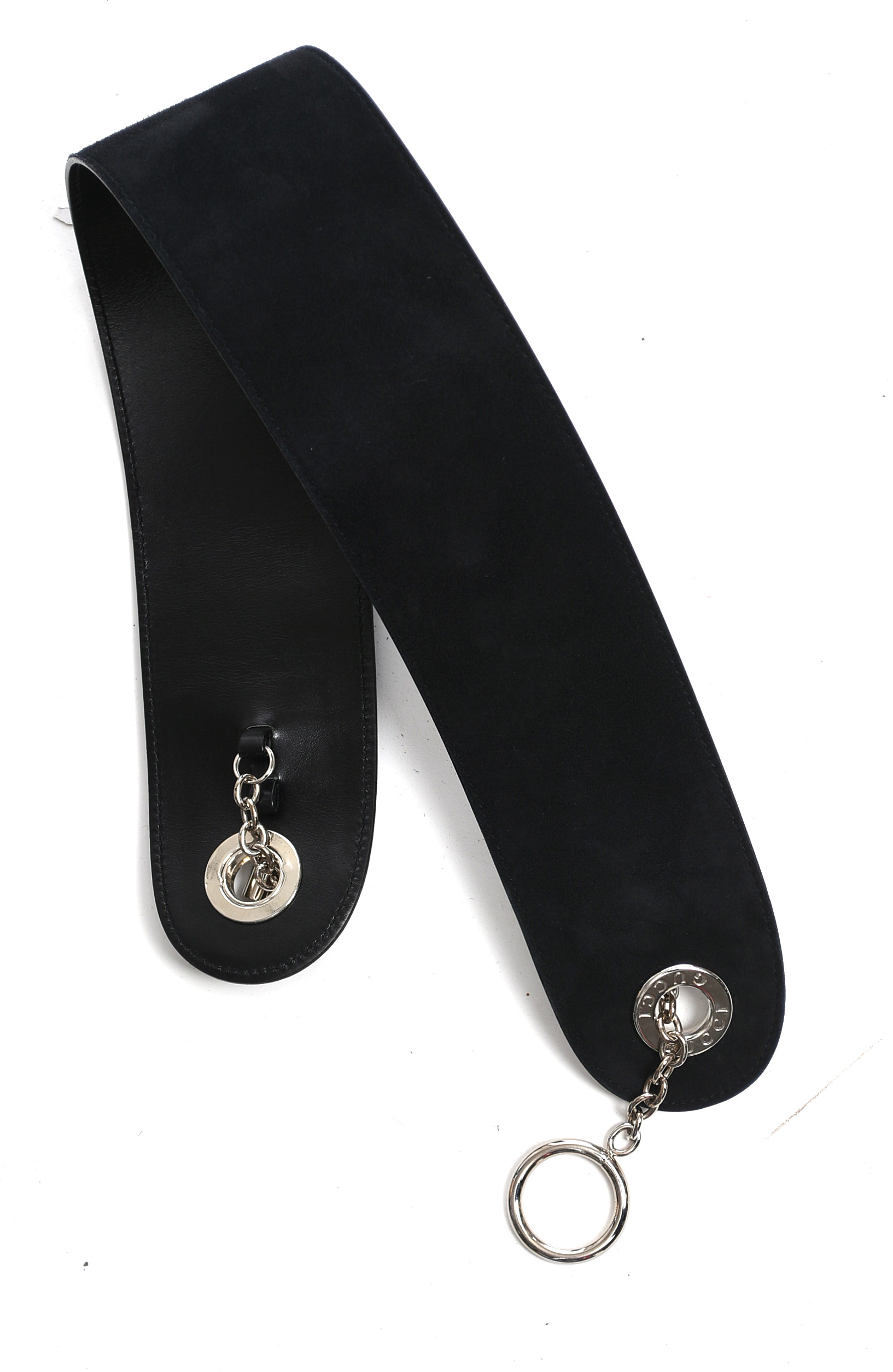 Gucci Black Lamb Suede Tunic with Belt