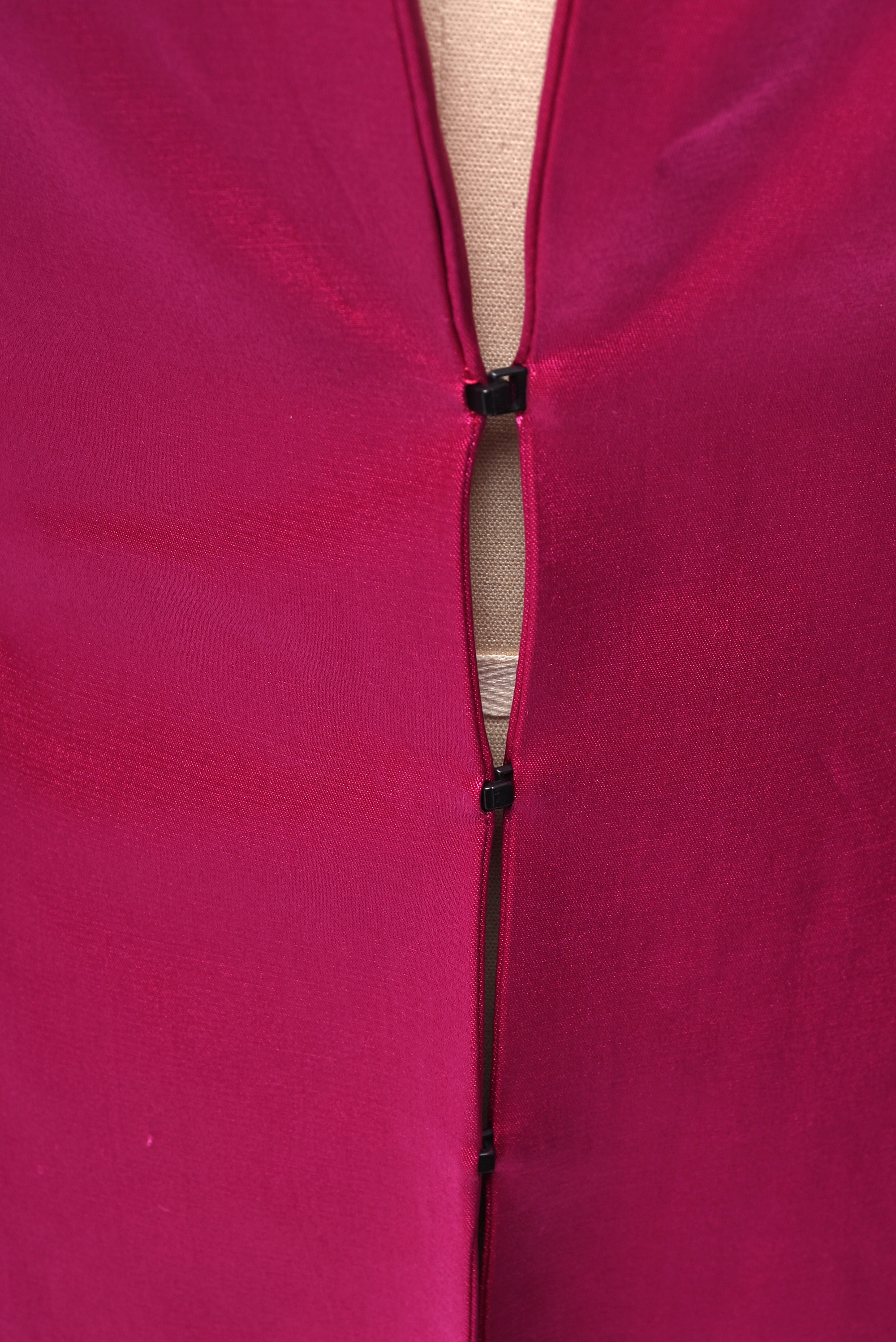 Escada Fuchsia Silk Dress Coat with Ostrich Feathers And Beading
