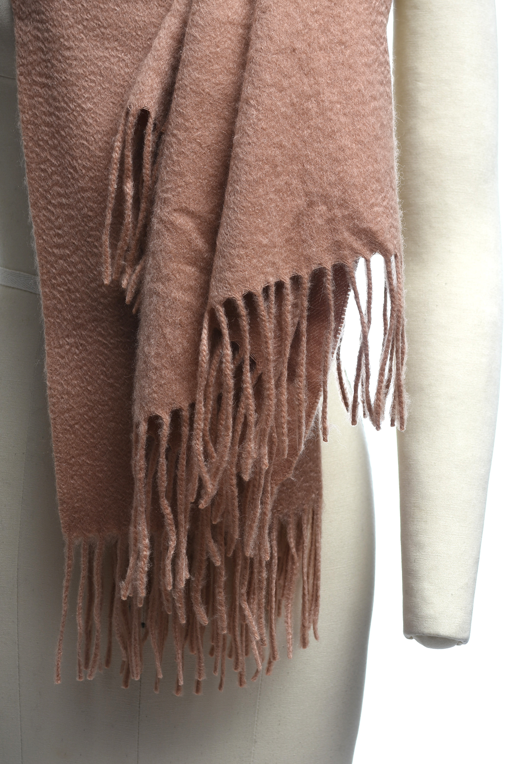 TSE Cashmere Wrap in Caramel, Made in Scotland
