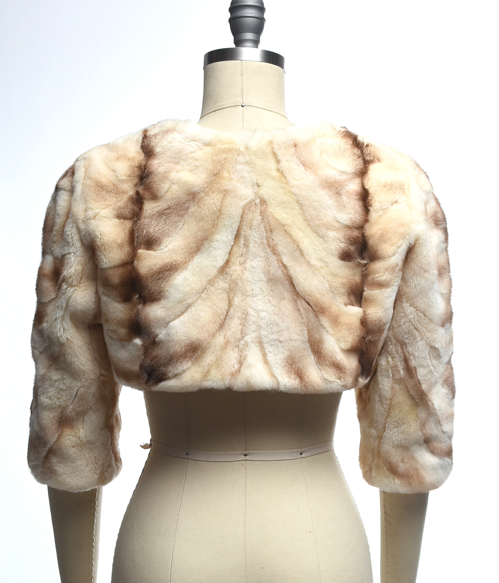 Cassin of New York Blonde Mink Fur Shrug