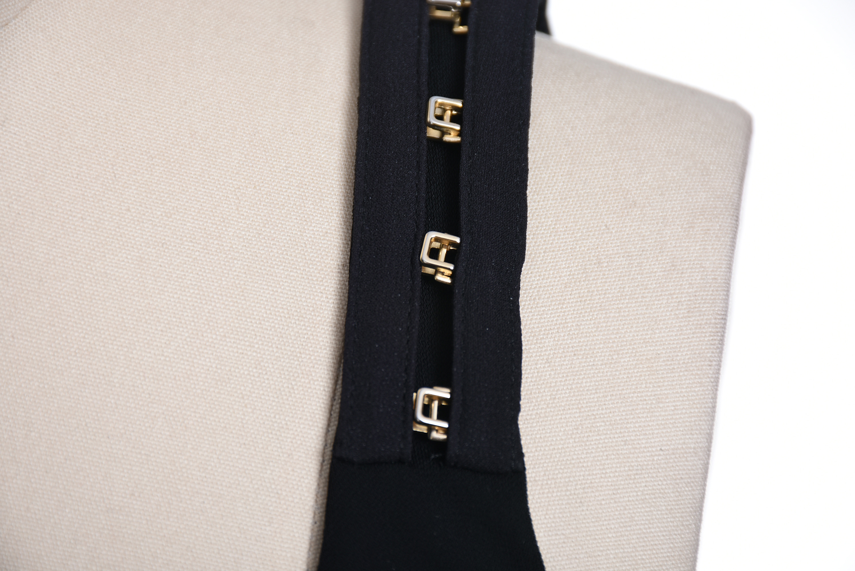 Versace Black Ruched Sleeveless Mini Bodycon Dress