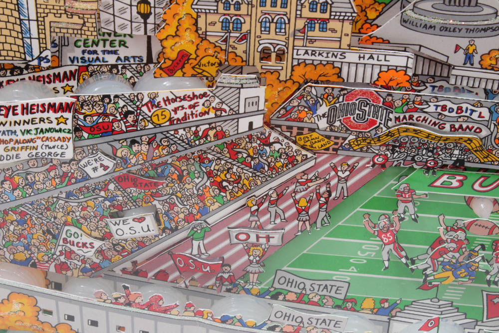 Limited Edition 1997 Charles Fazzino 3D "Saturday Afternoon in the Shoe"