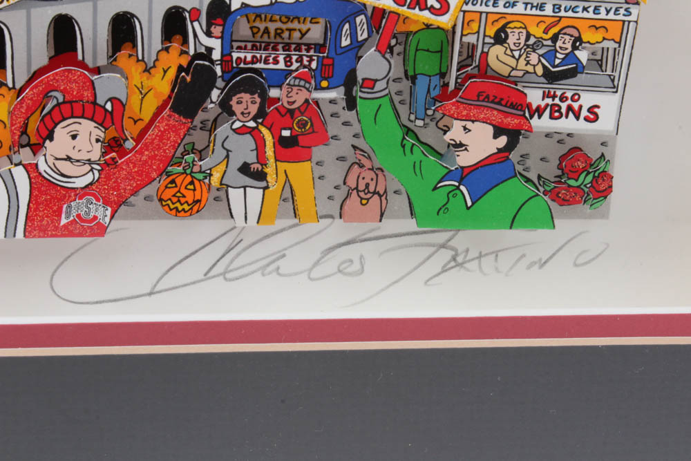 Limited Edition 1997 Charles Fazzino 3D "Saturday Afternoon in the Shoe"