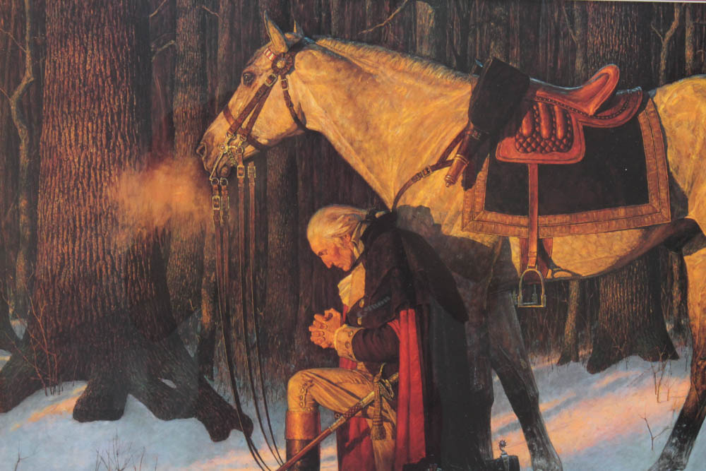 Authorized Registered Edition Arnold Friberg "The Prayer At Valley Forge"