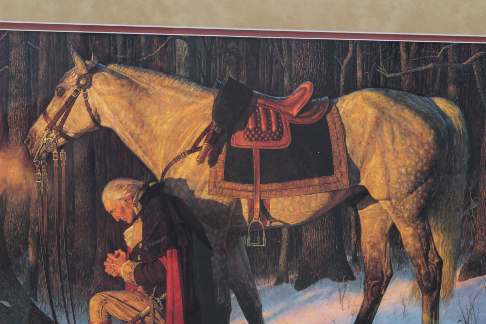 Authorized Registered Edition Arnold Friberg "The Prayer At Valley Forge"