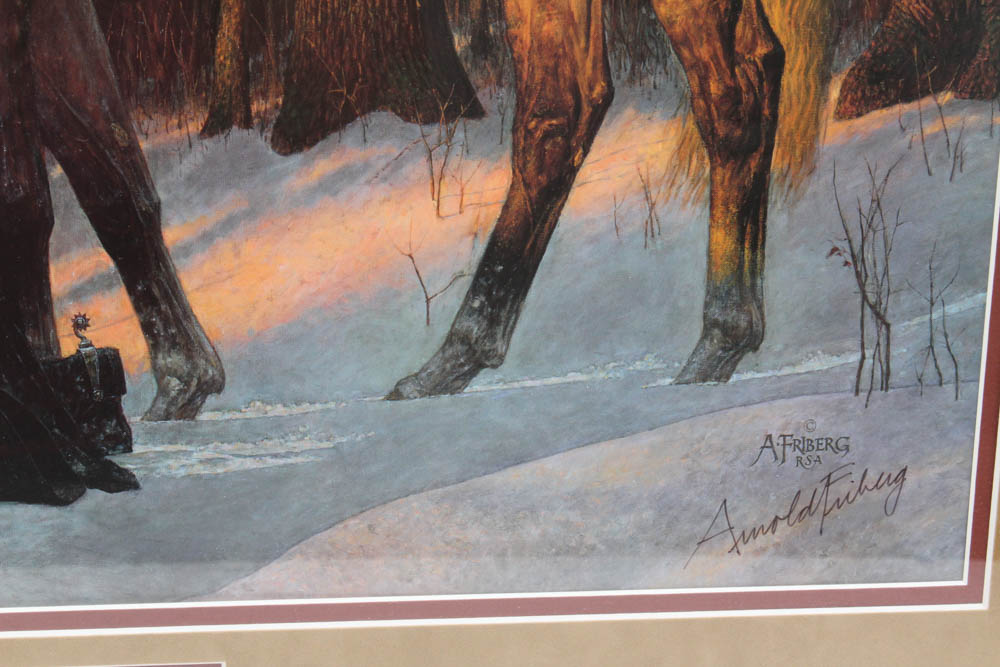 Authorized Registered Edition Arnold Friberg "The Prayer At Valley Forge"