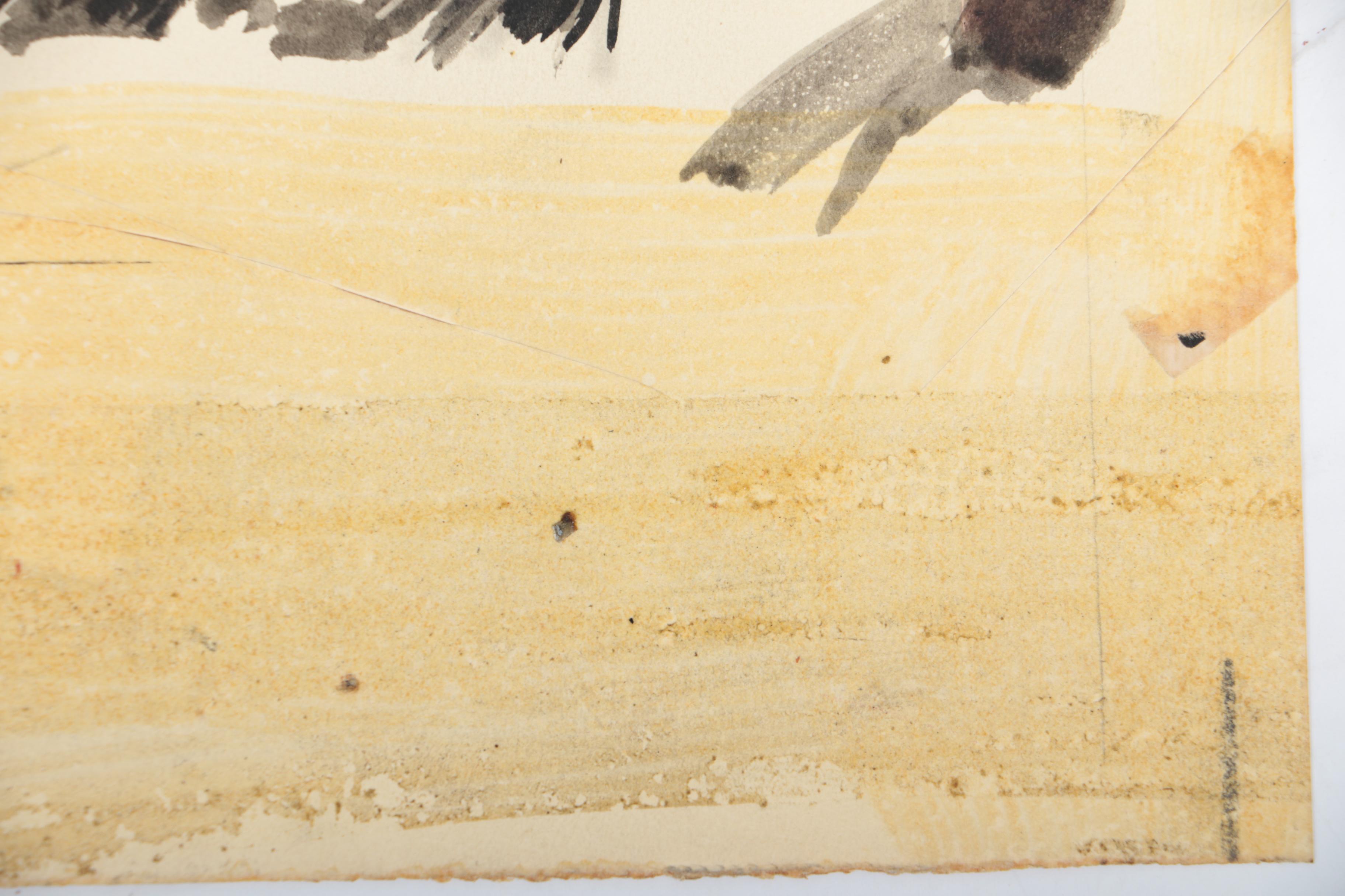 Richard Williams Mid-Century Watercolor on Paper Advertisement Illustration