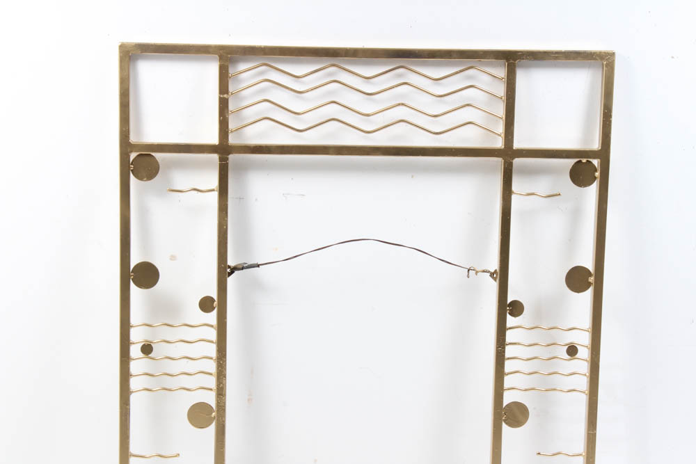 Vintage Art Deco Metal Wall Hanging
