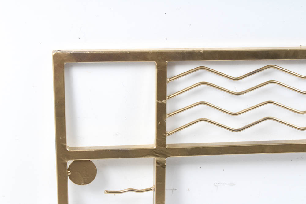 Vintage Art Deco Metal Wall Hanging