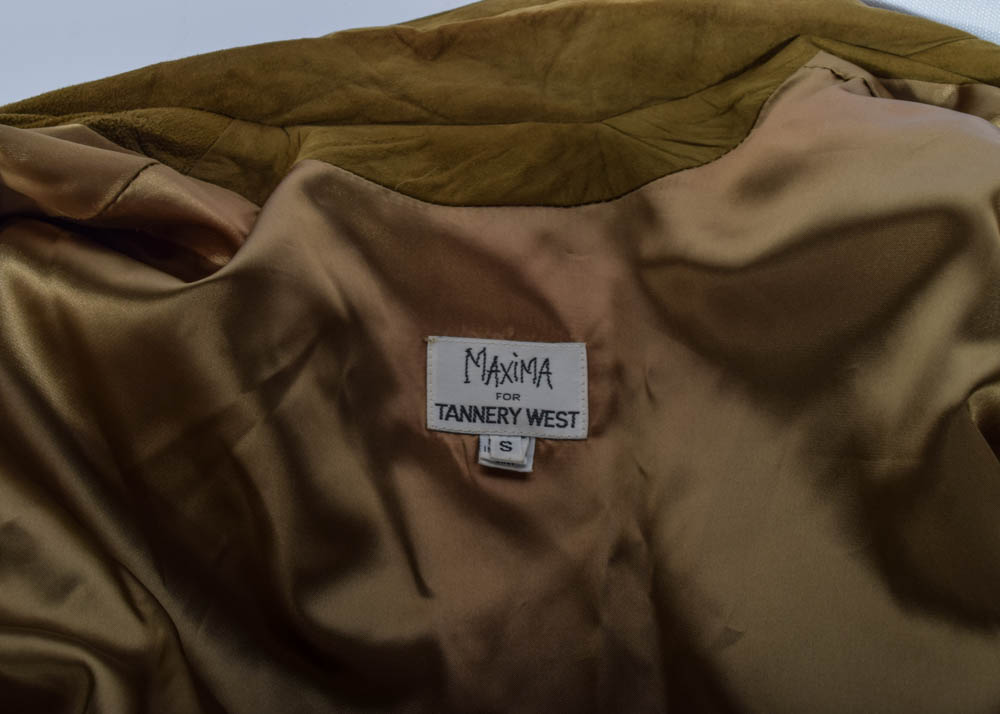 Vintage Tannery West Leather Bomber and a Lambskin Suede Jacket