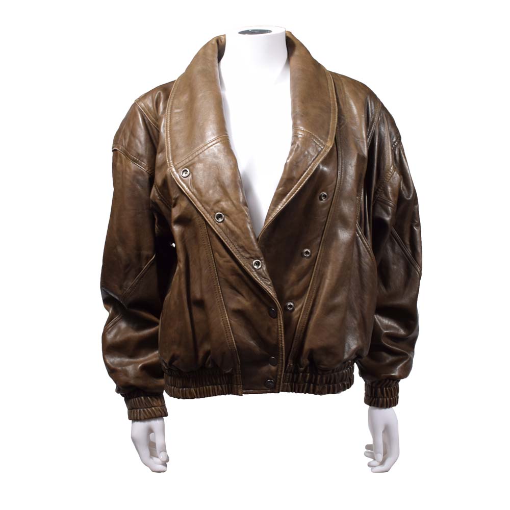 Vintage Tannery West Leather Bomber and a Lambskin Suede Jacket
