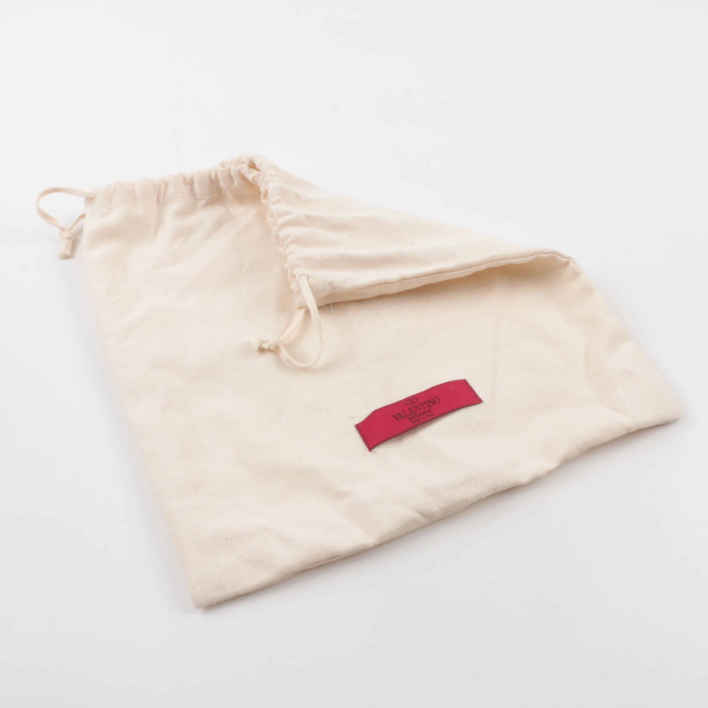 Valentino Garavani Glam Lock Embellished Leather Shoulder Bag