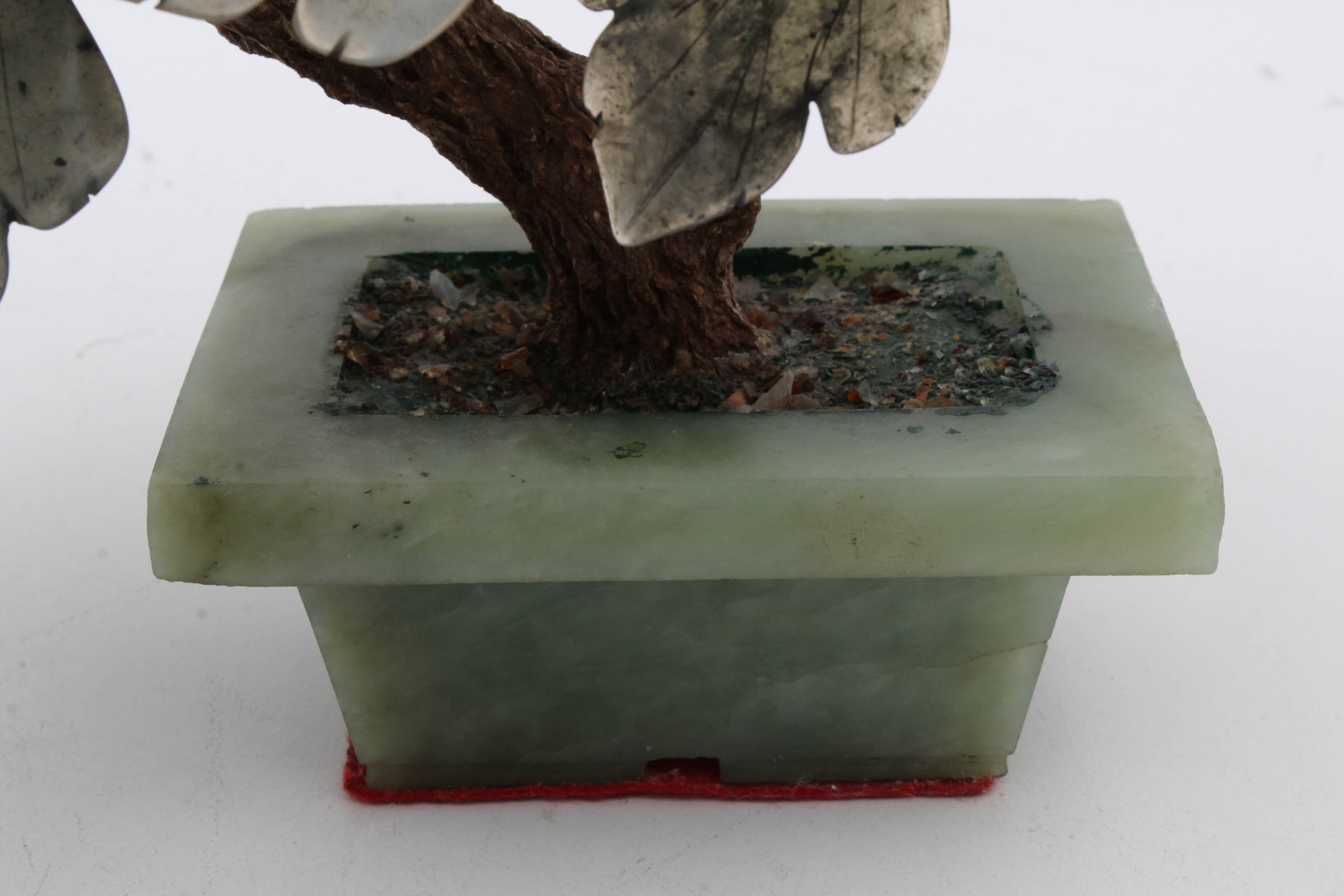 Vintage Carved Stone Flower Sculptures