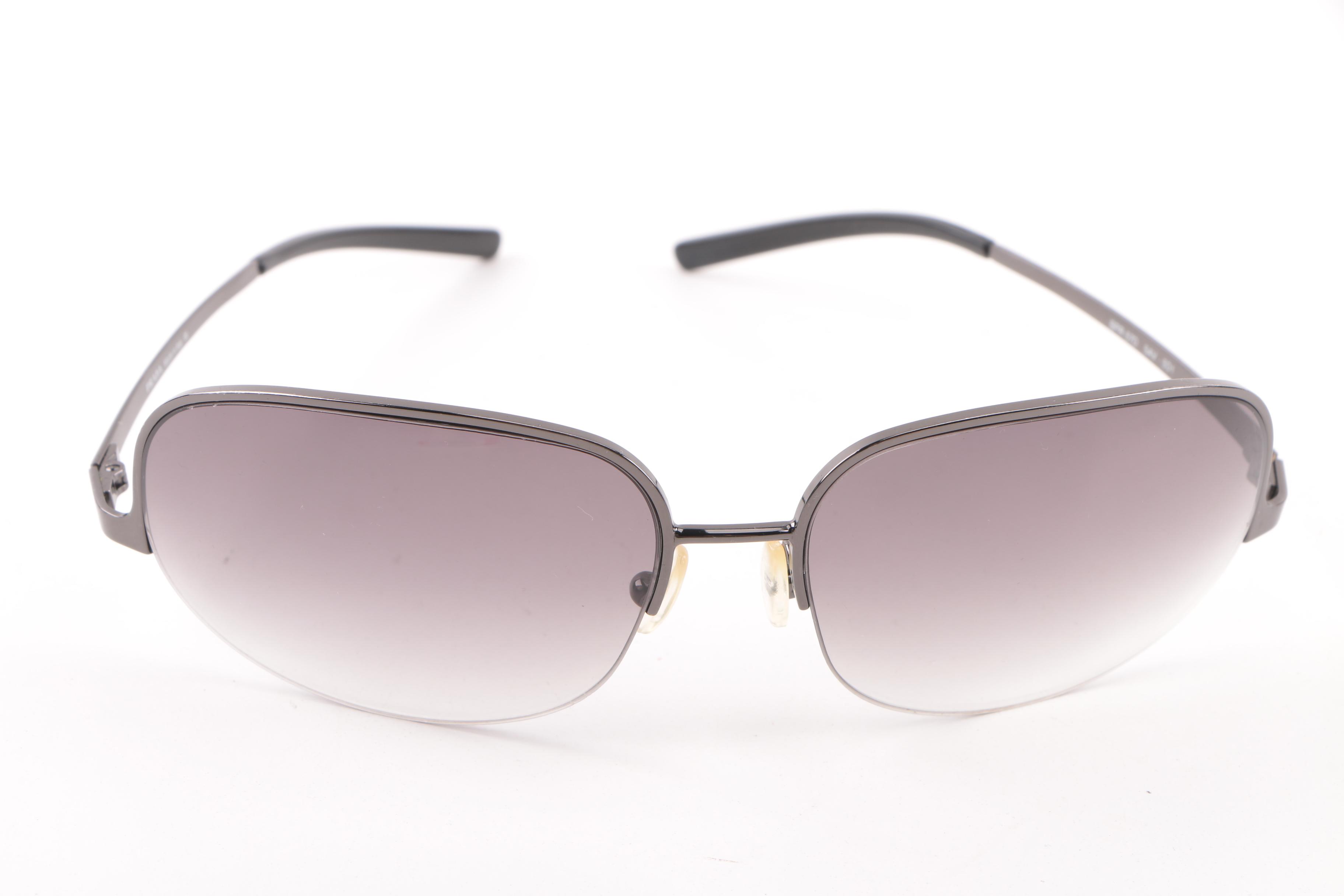 Prada SPR 57D Mirrored Sunglasses with Case