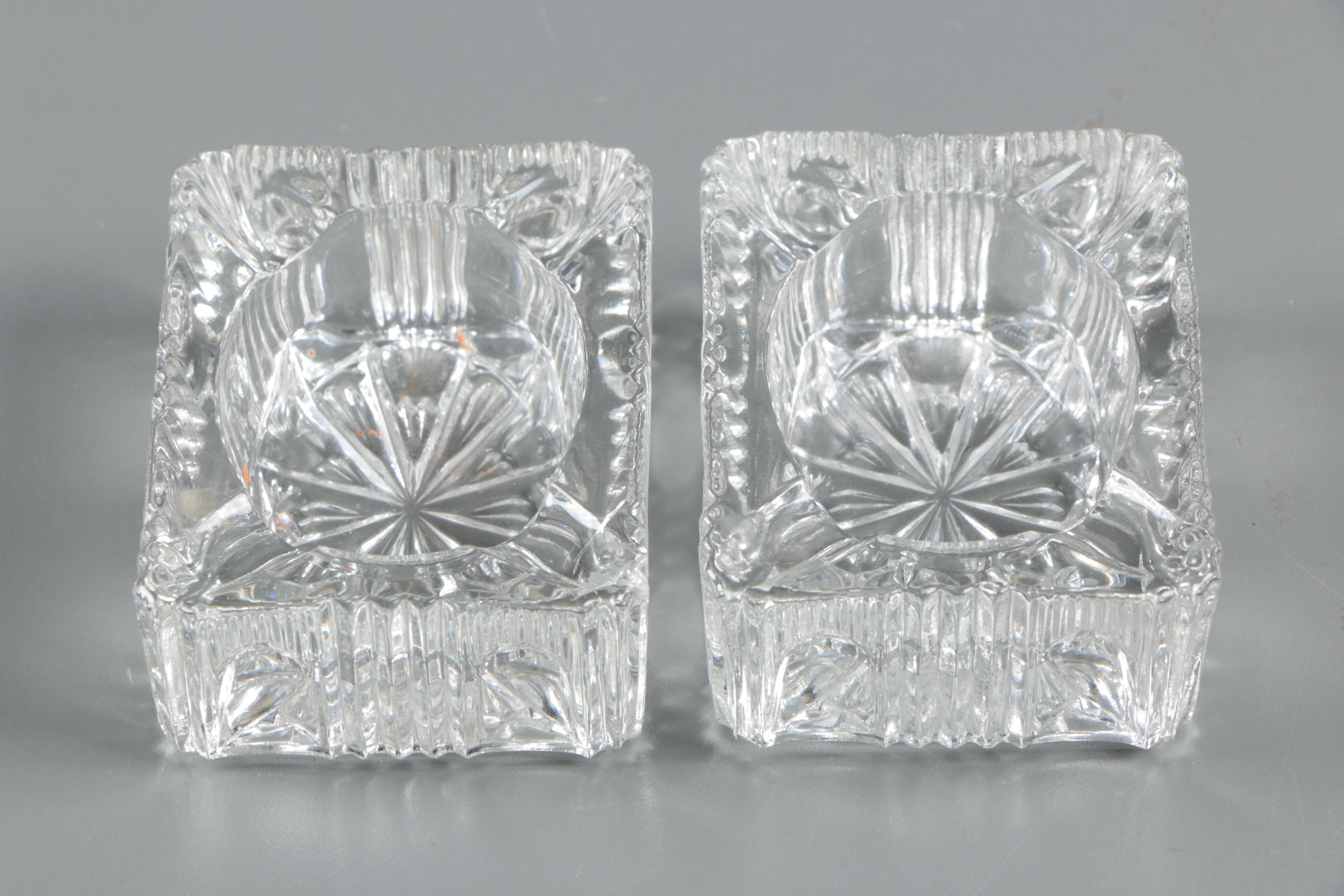 Princess Gardner Glass Salt Cellar Set with other Crystal and Glass Serveware