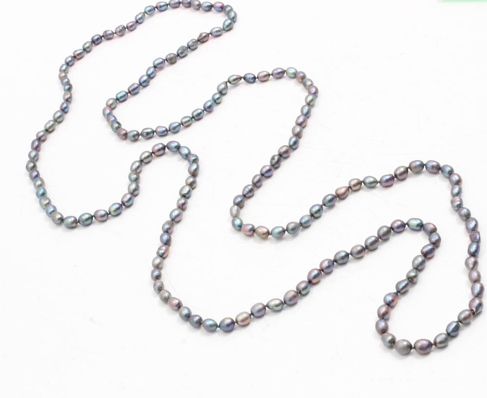 Vintage Cultured Freshwater Pearl Opera Necklace