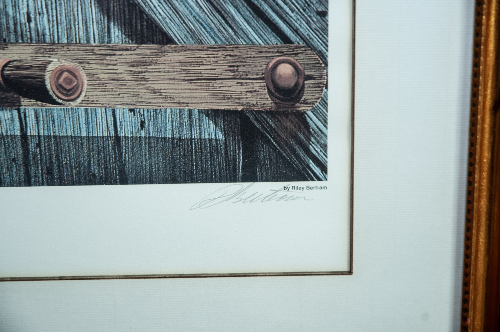 Riley Bertram Artist's Proof Lithograph "Old Chester & Ruby Begonia"