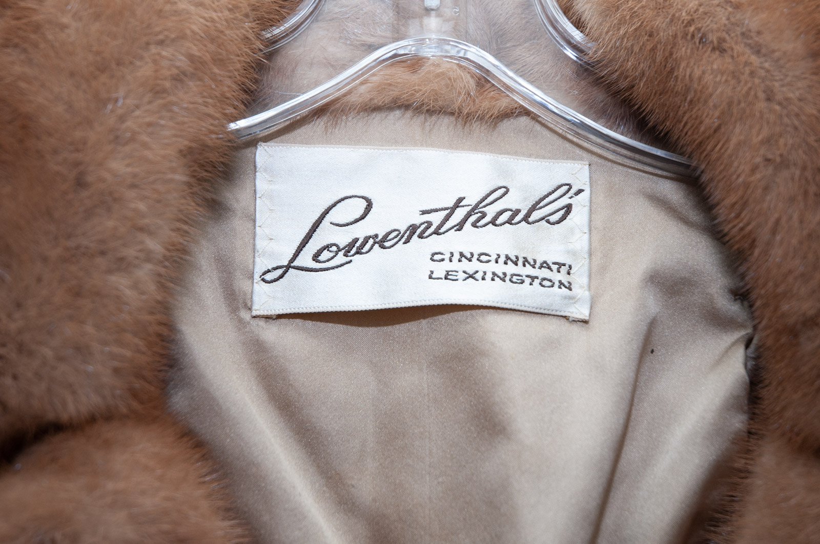 Vintage Lowenthal's Two-Tone Patterned Mink Fur Coat