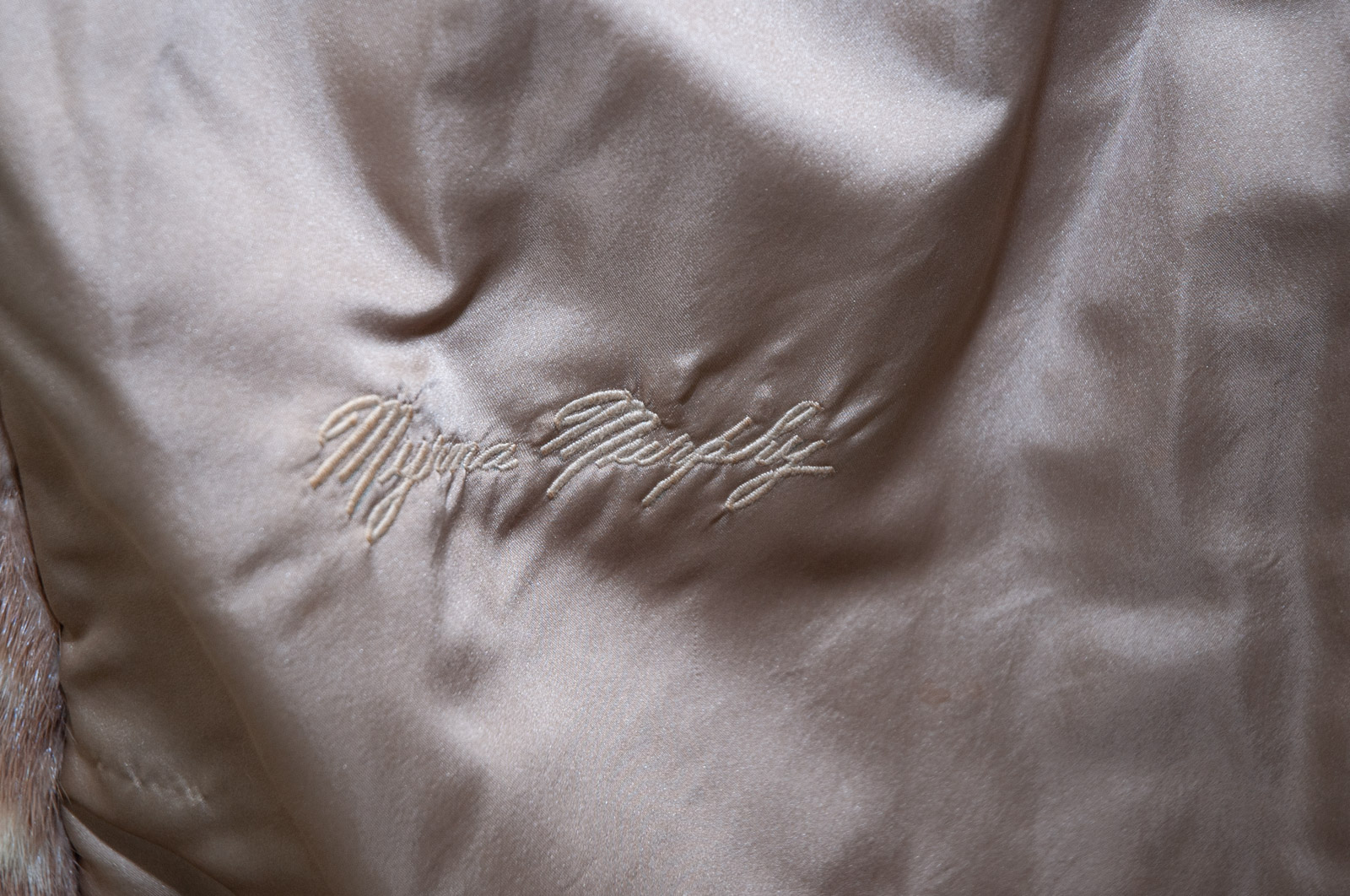 Vintage Lowenthal's Two-Tone Patterned Mink Fur Coat