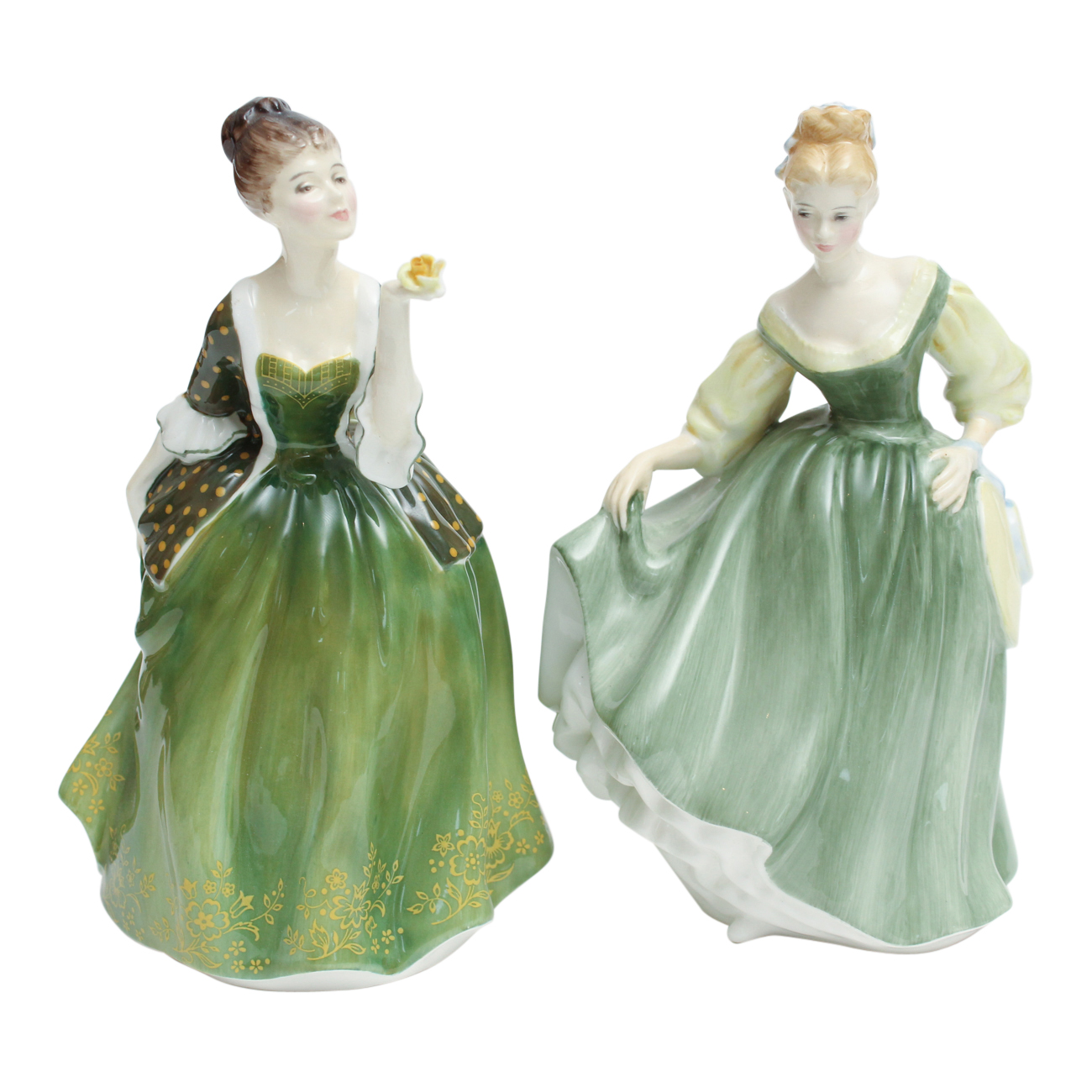 Vintage Royal Doulton Bone China Dancing Figurines