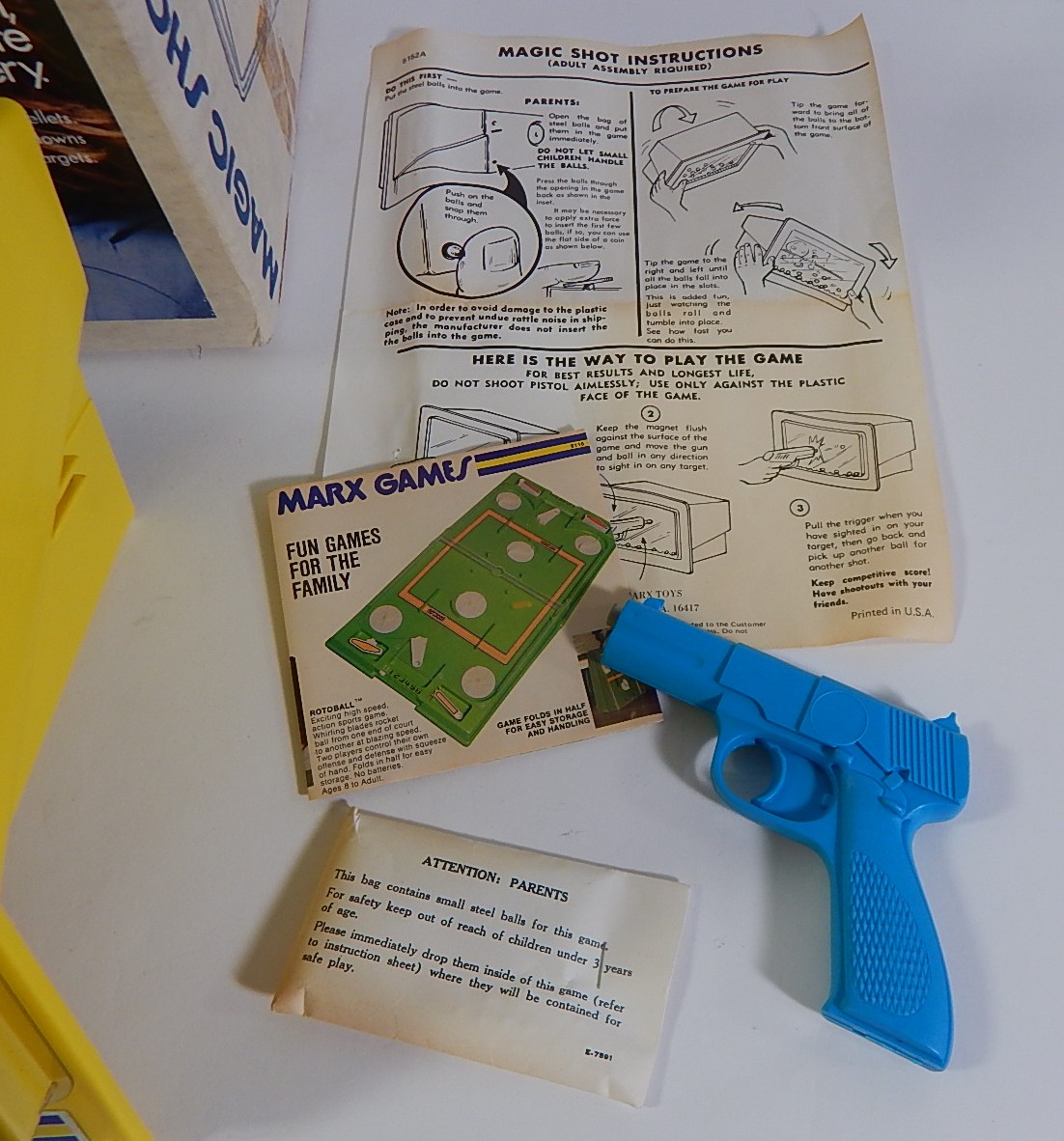 Vintage Marx Magic Shot Game with Box - New