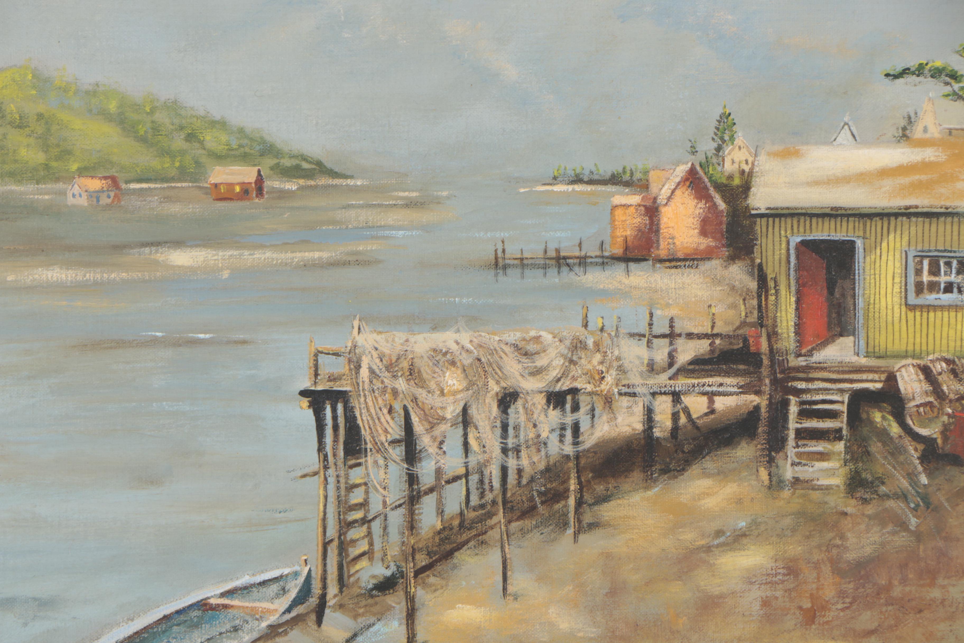 Waite C. Hoyt Acrylic Painting "Fisher's Net"