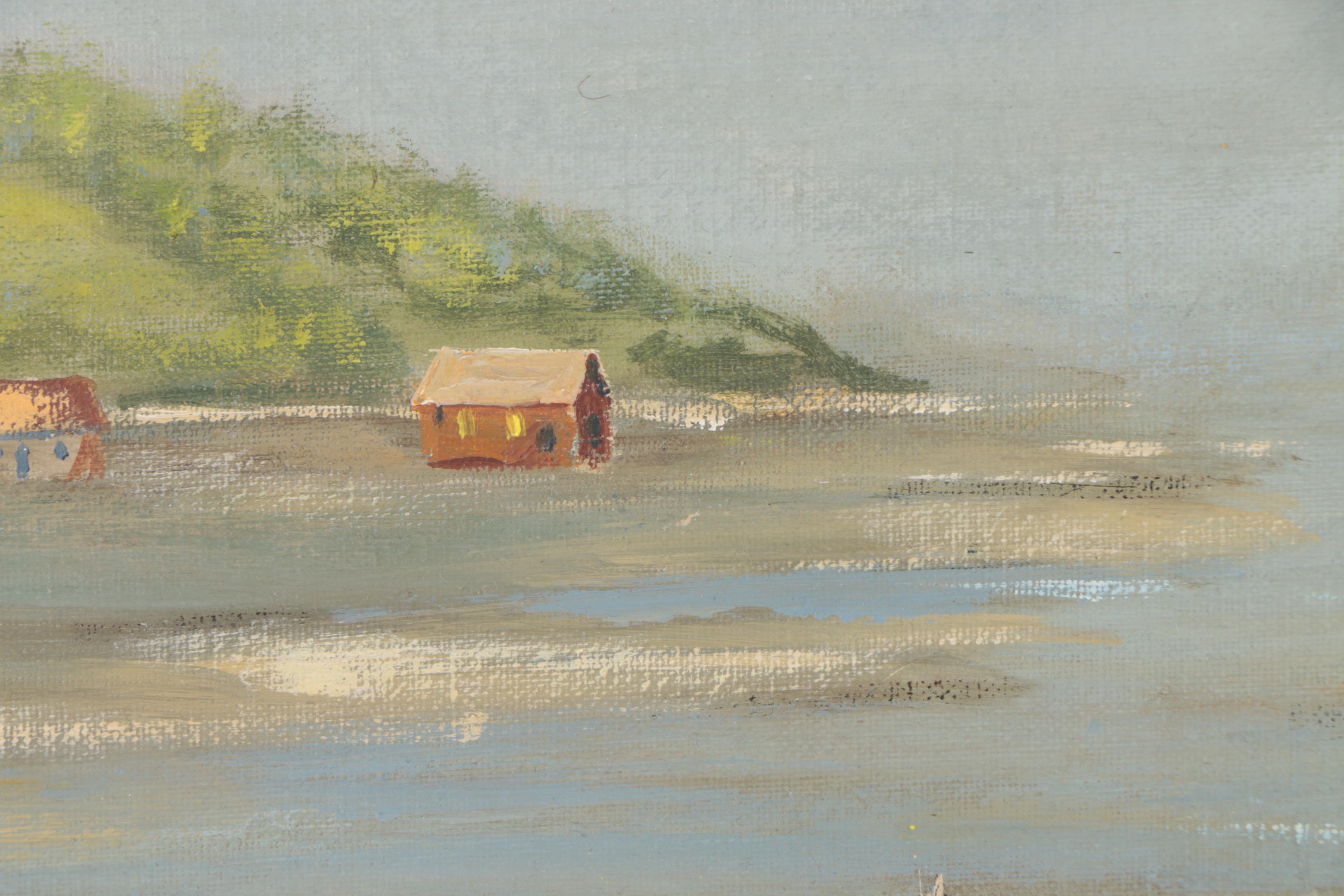 Waite C. Hoyt Acrylic Painting "Fisher's Net"