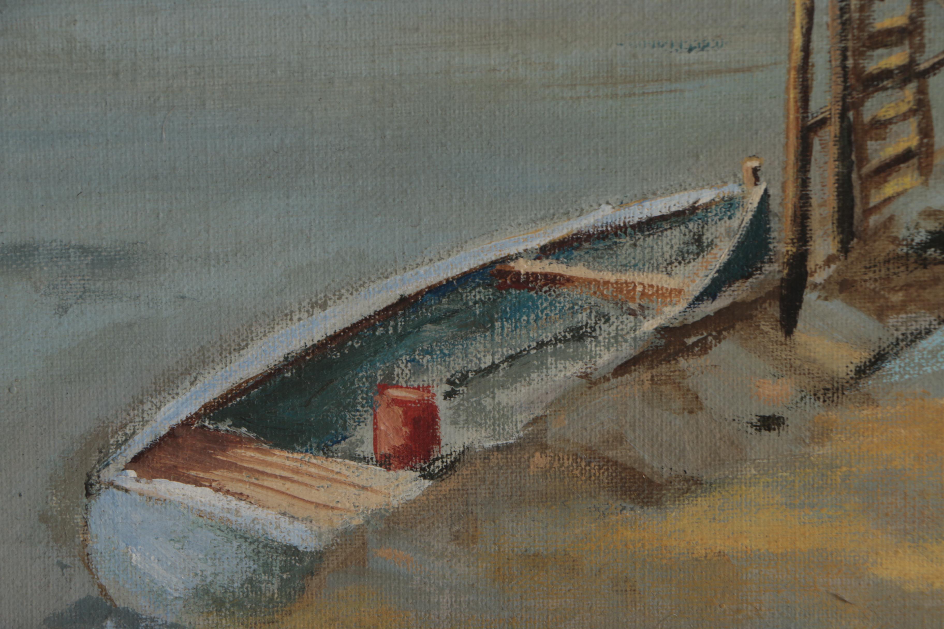 Waite C. Hoyt Acrylic Painting "Fisher's Net"