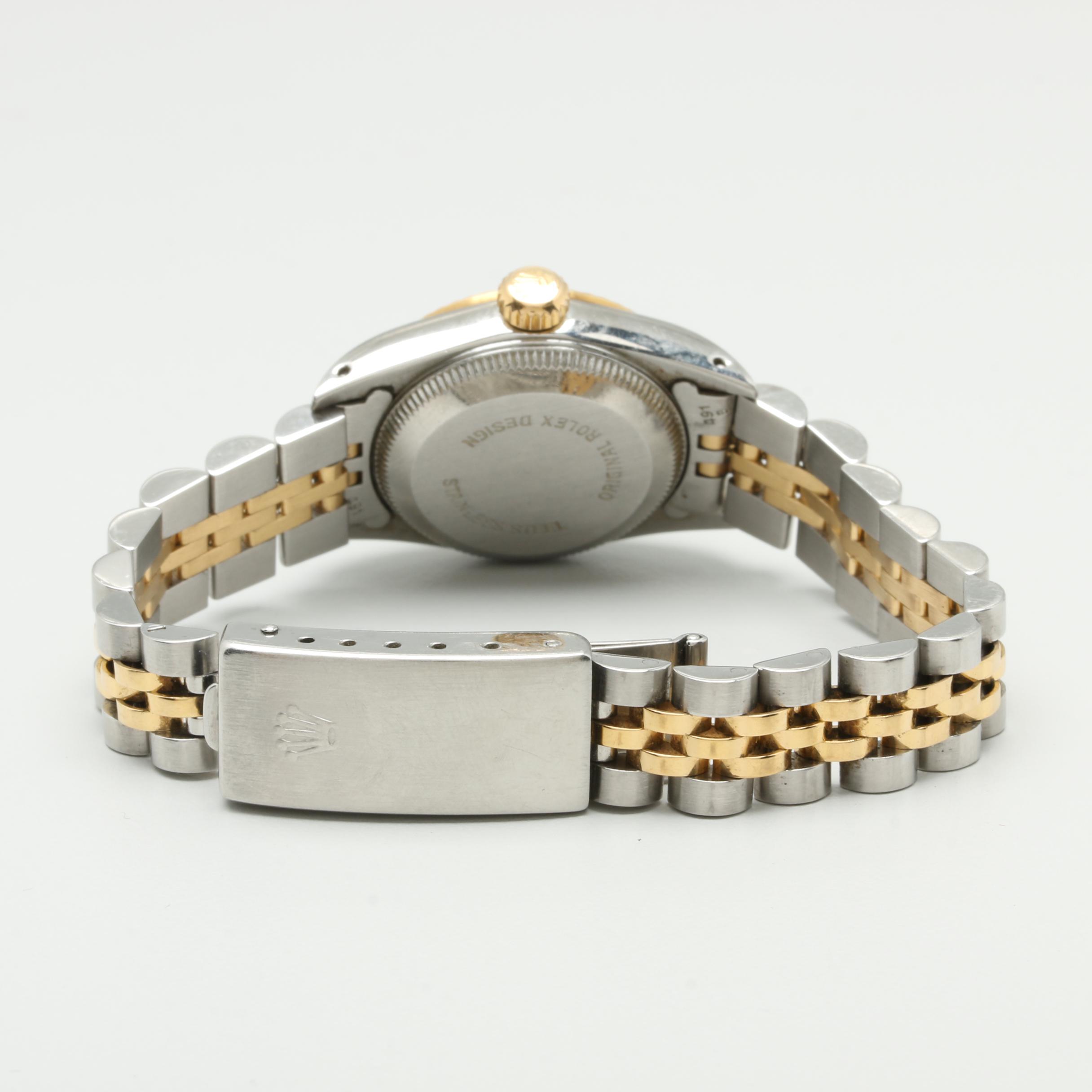 Circa 1989 Rolex Oyster Perpetual Stainless Steel and 18K Gold Watch