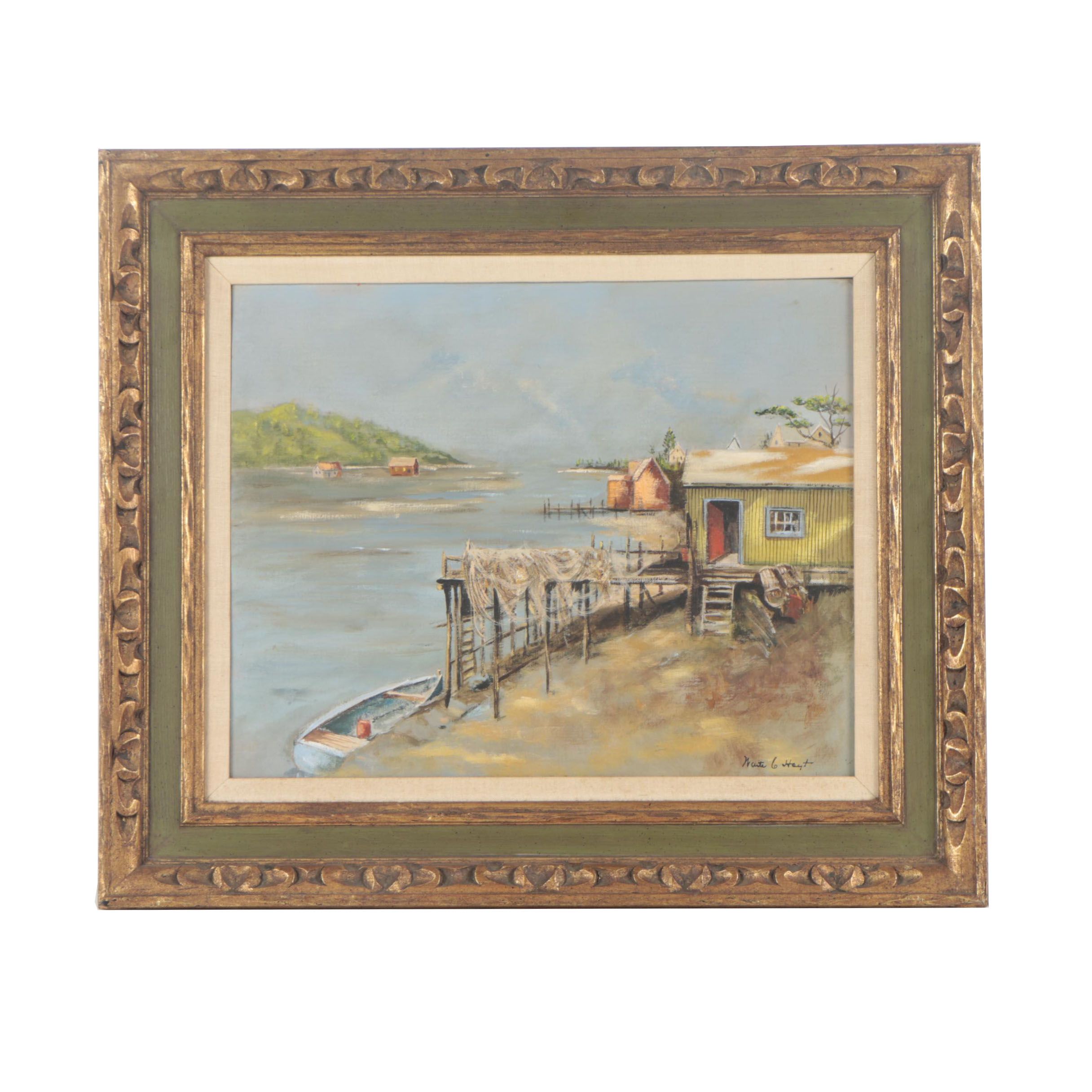 Waite C. Hoyt Acrylic Painting "Fisher's Net"
