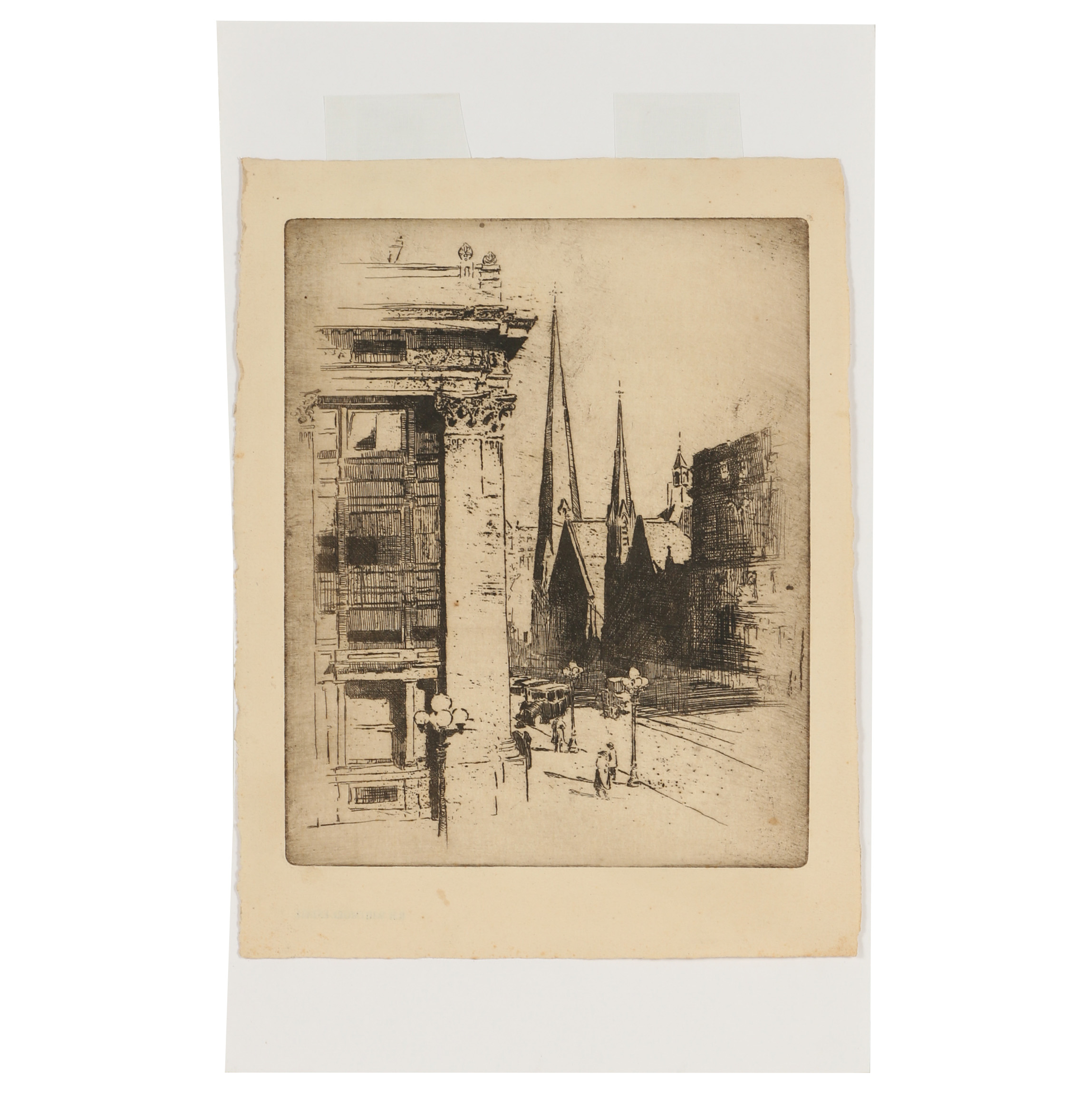 Robert Whitmore Etching "City"