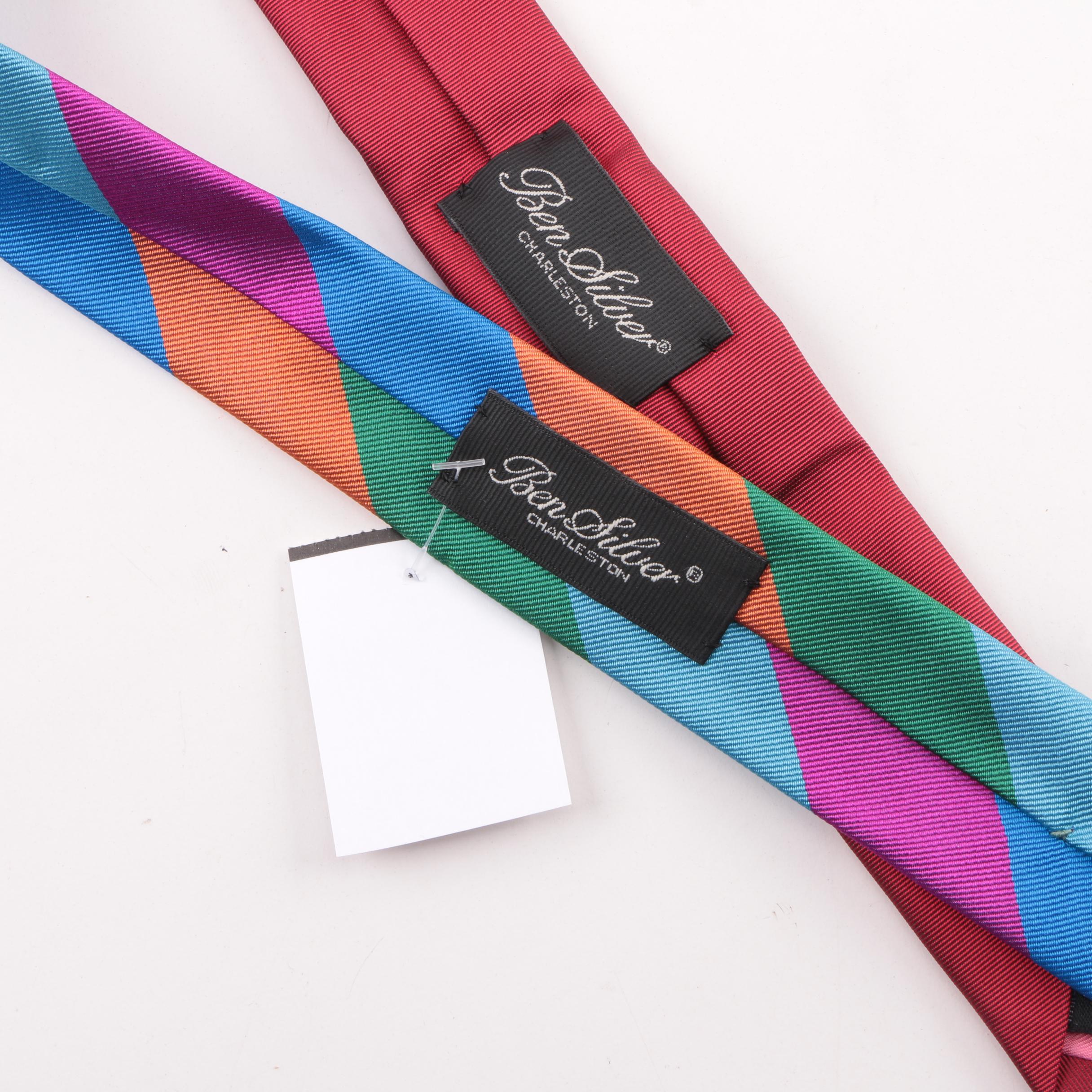 Men's Neckties and Handkerchiefs including Ben Silver