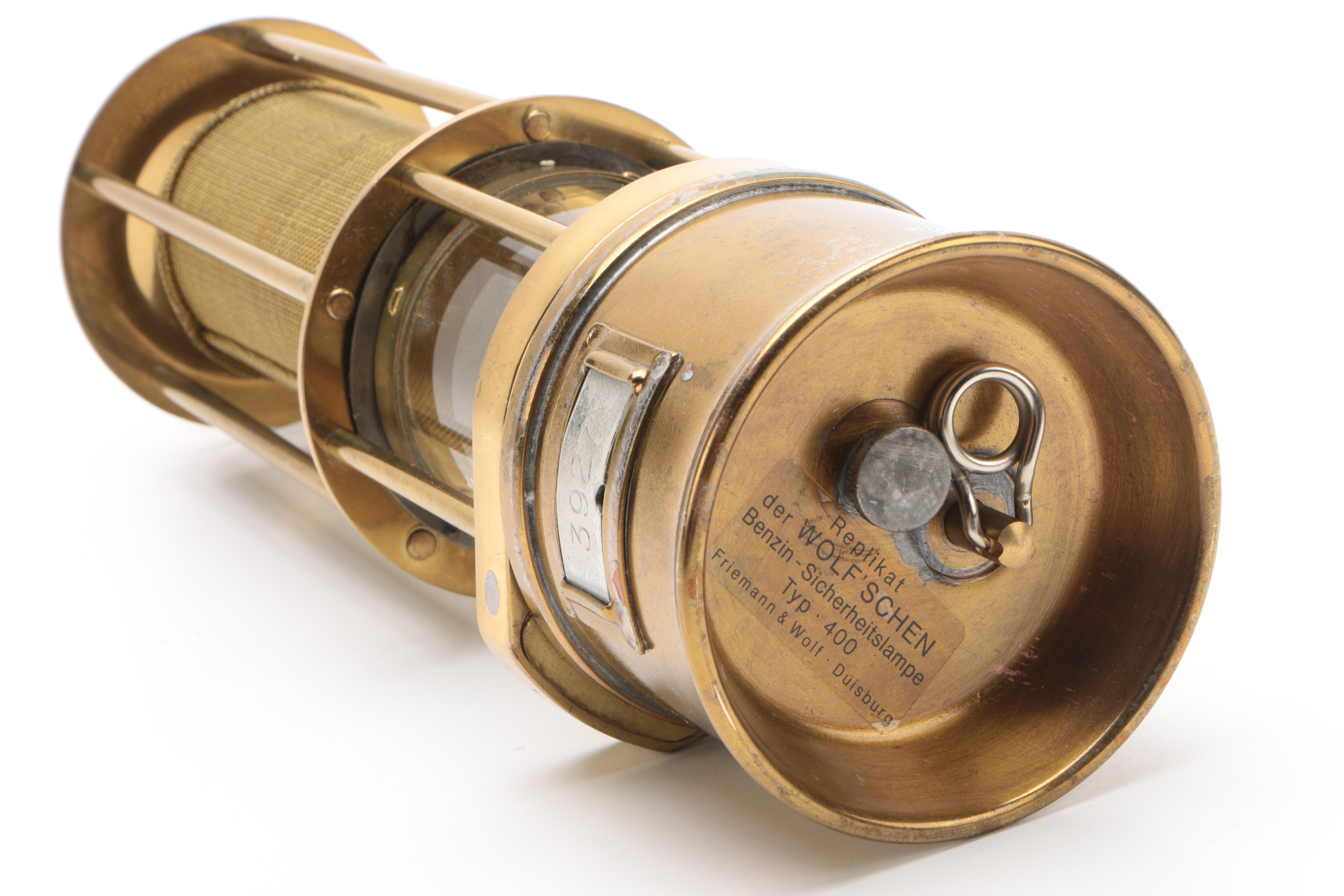 Friemann & Wolf German Replica Type 400 Gas-Burning Mining Safety Lamp