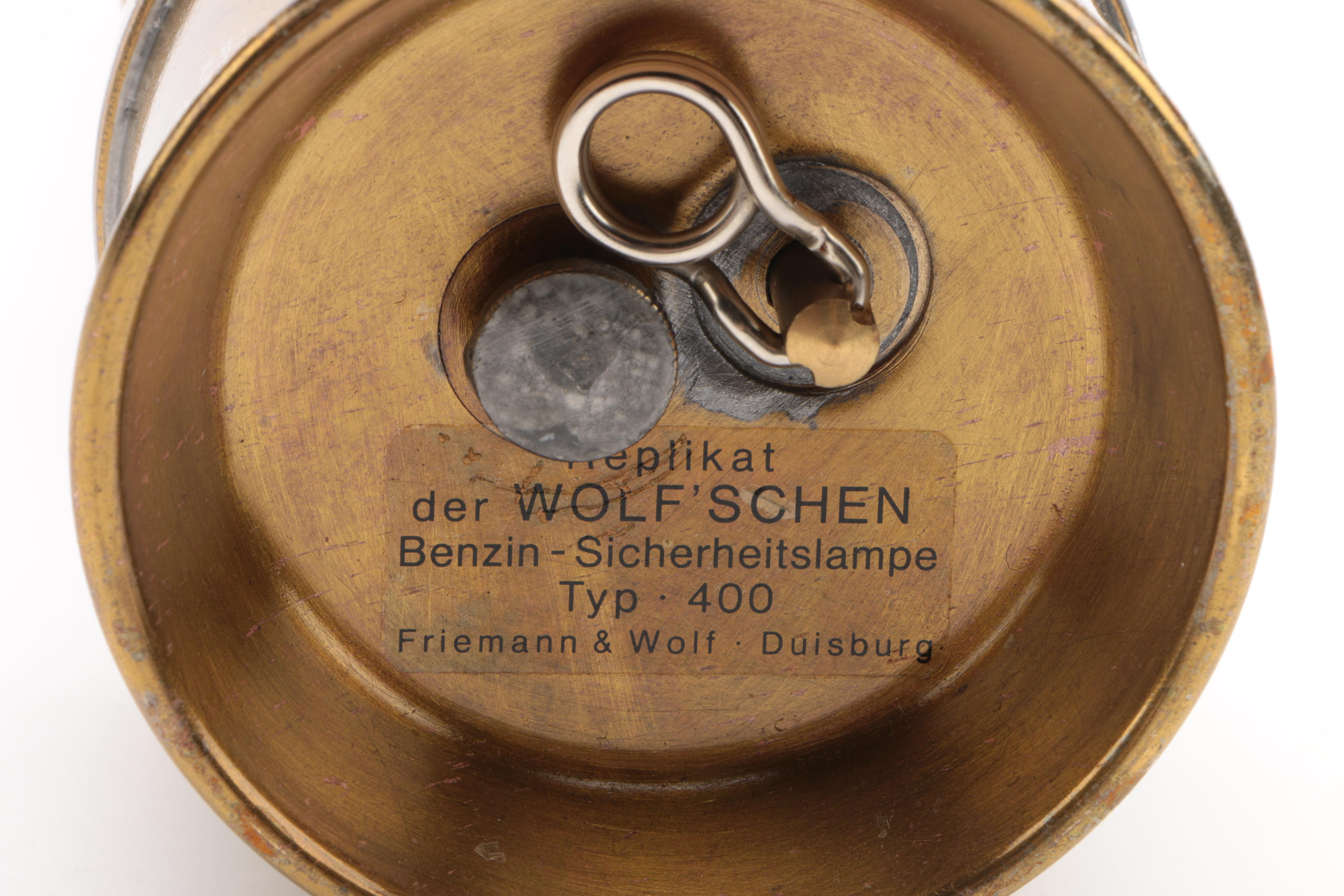 Friemann & Wolf German Replica Type 400 Gas-Burning Mining Safety Lamp