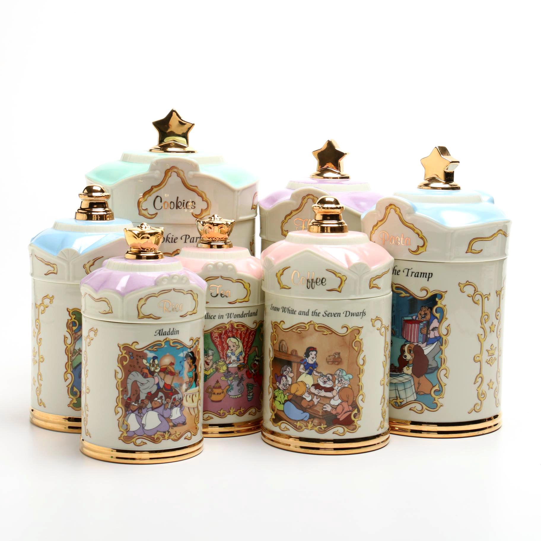 Animated Classics Canisters by Lenox Featuring Disney