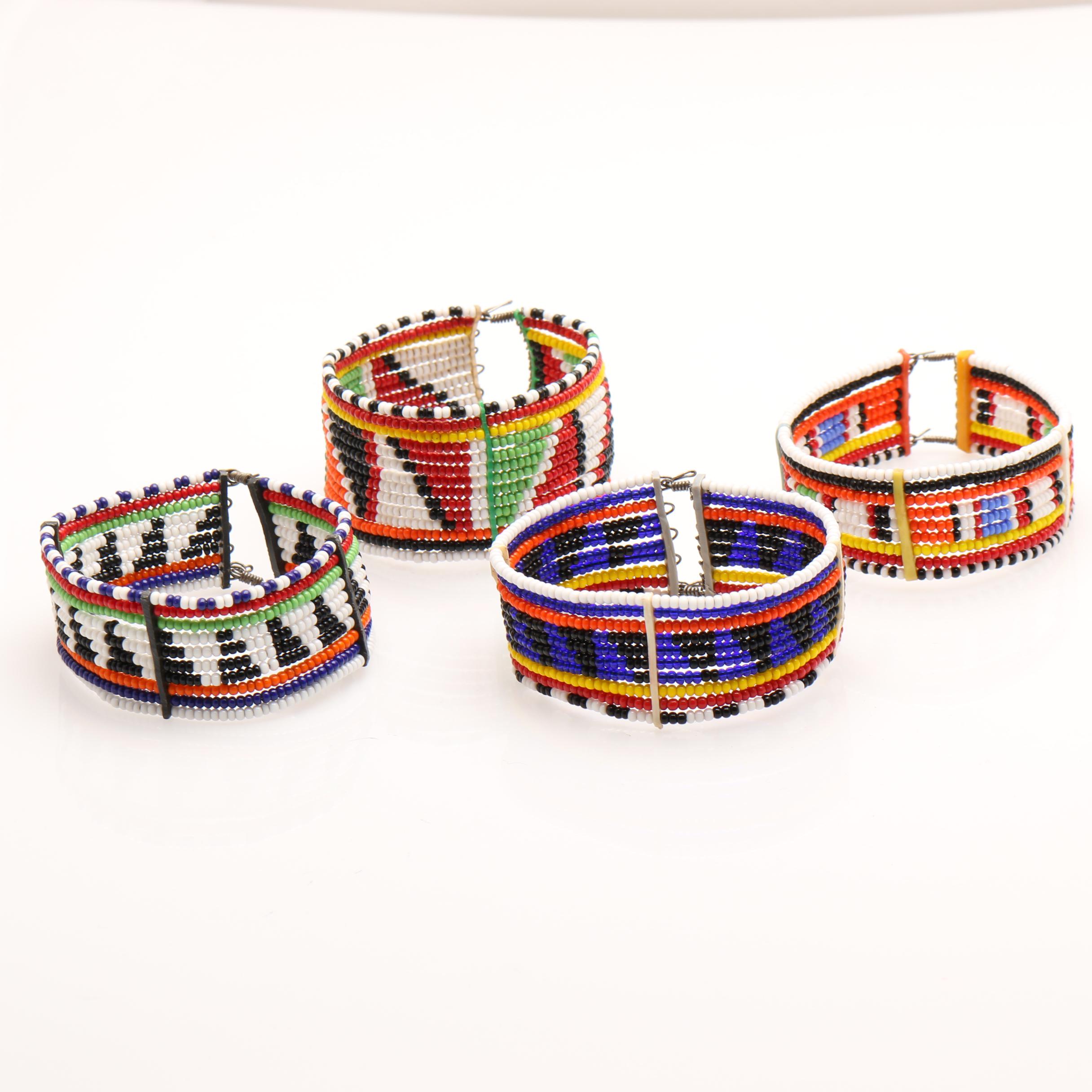 Collection of Hand Beaded Native American Jewelry