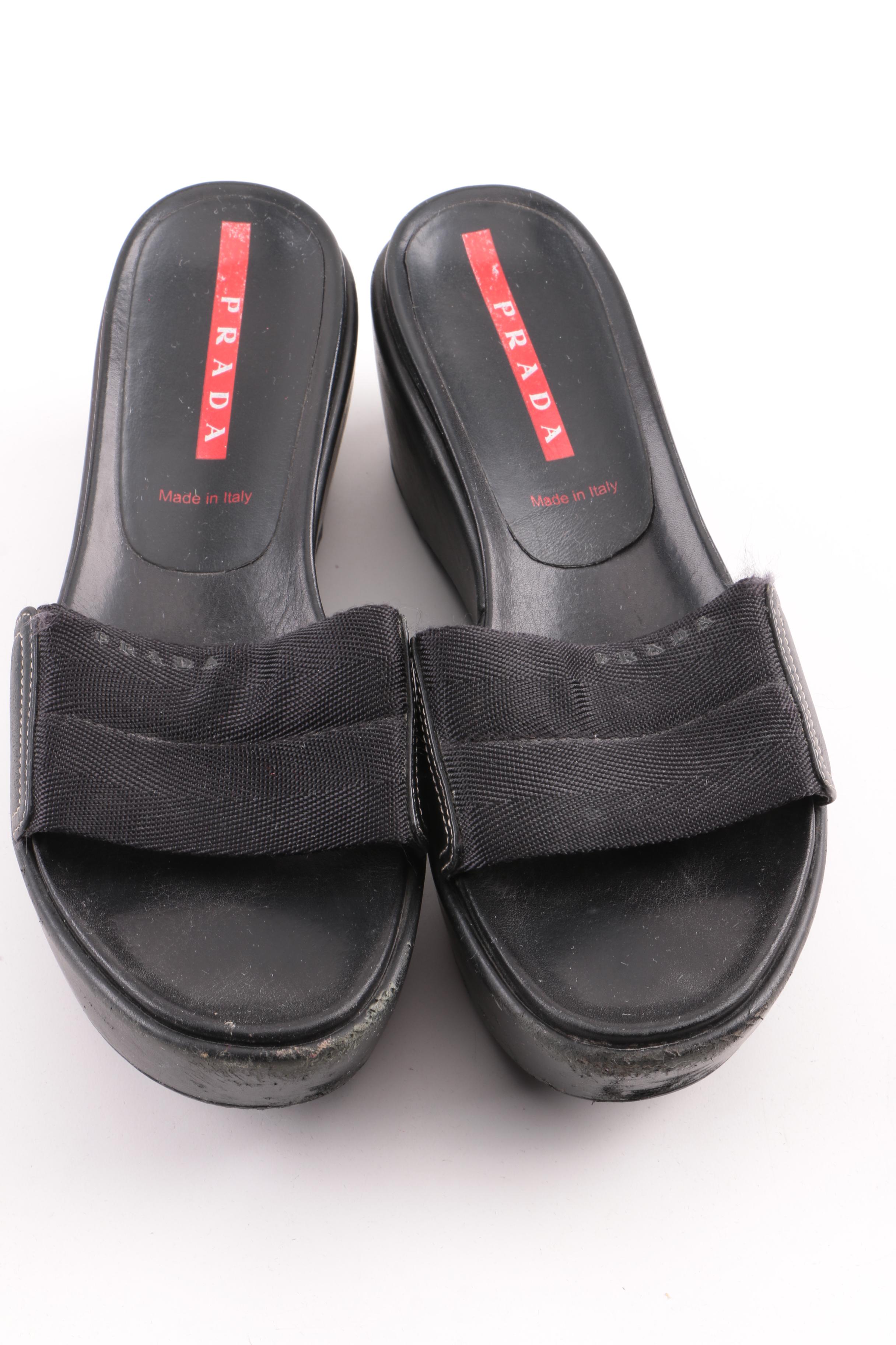 Prada Leather Sandals and Flats