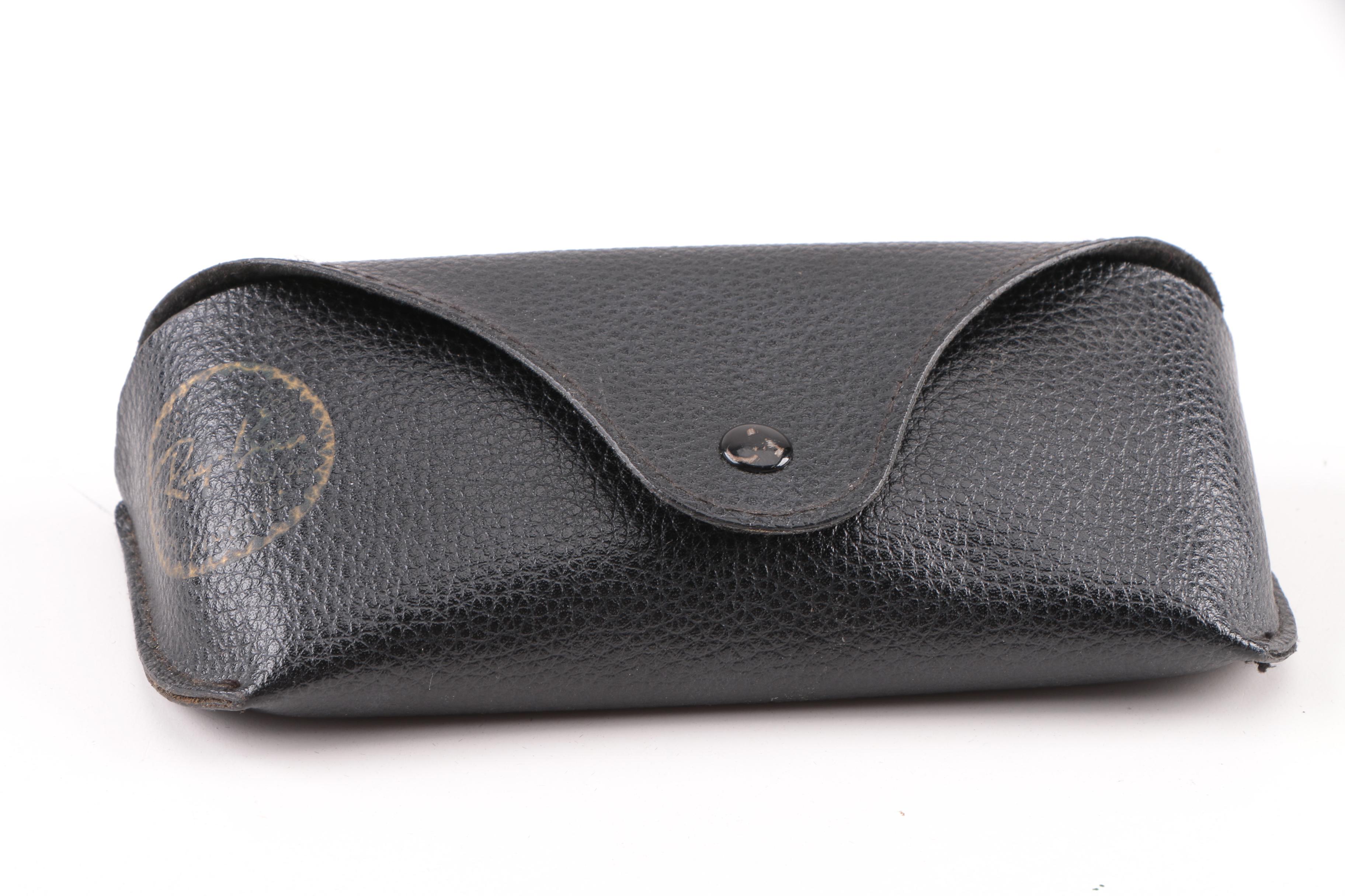 Vintage Ray-Ban RB 2151 Wayfarer Square Tortoiseshell Style Sunglasses with Case