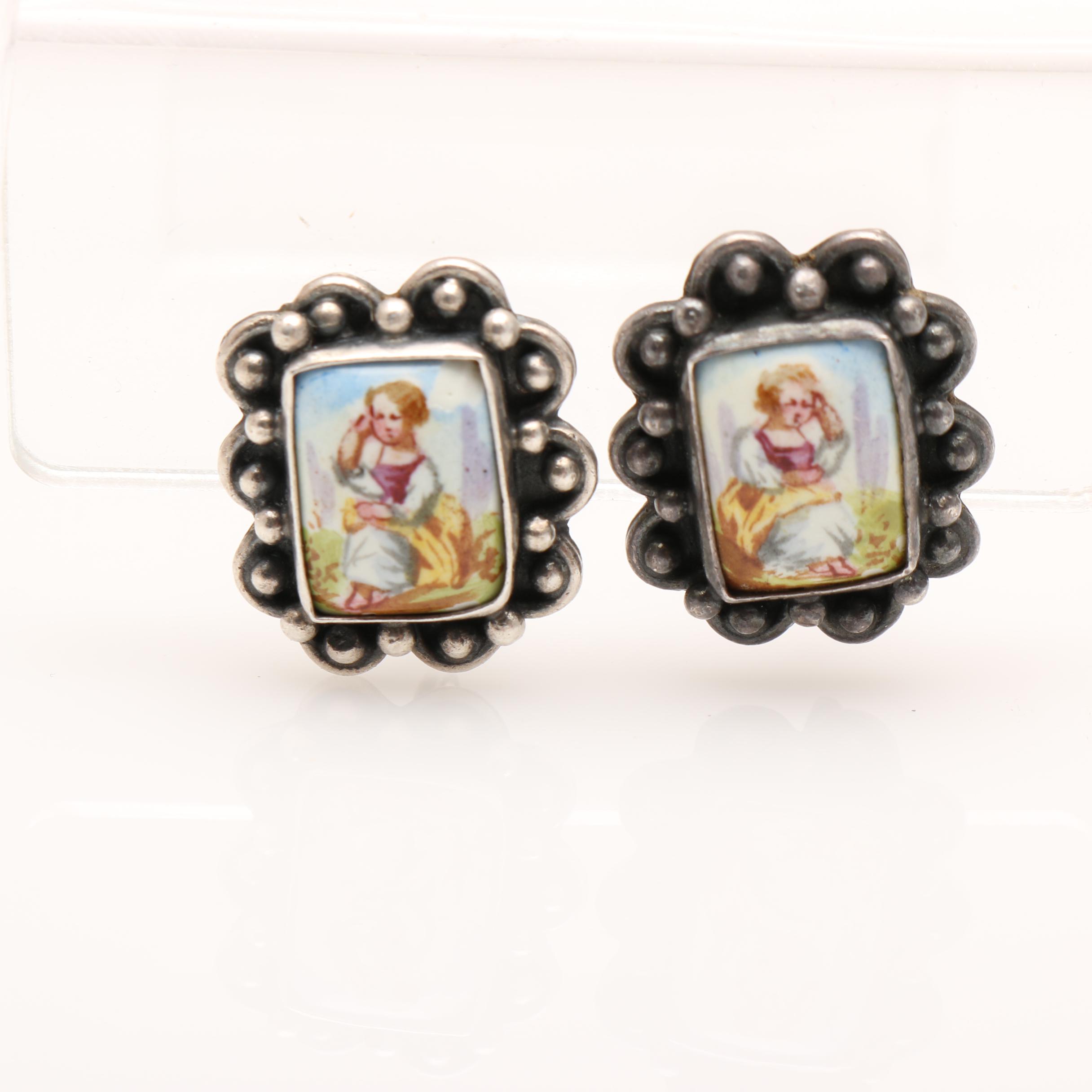 Vintage Portrait Jewelry Including Limoges