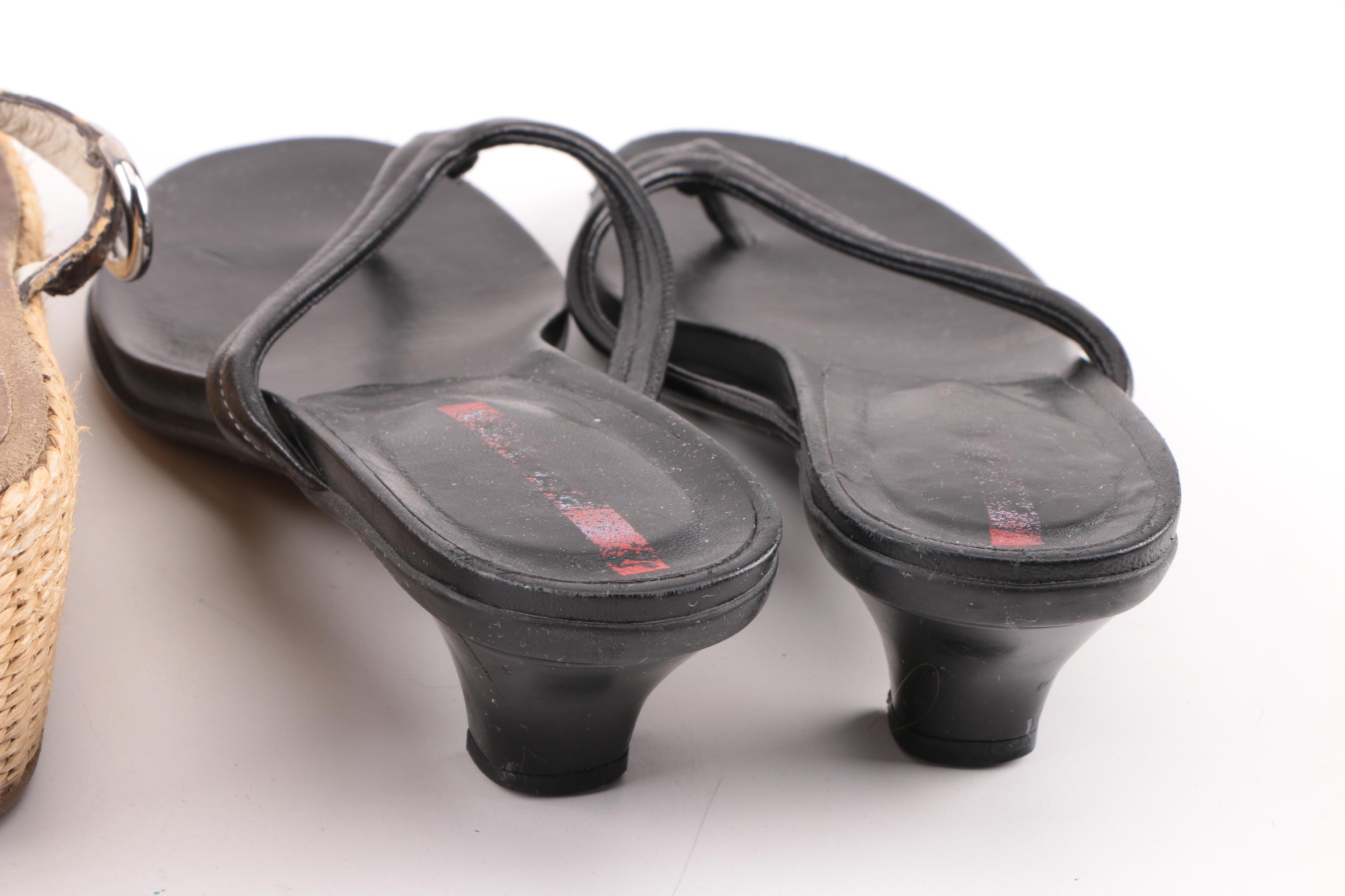 Prada Thong Sandals Including Platform Espadrilles