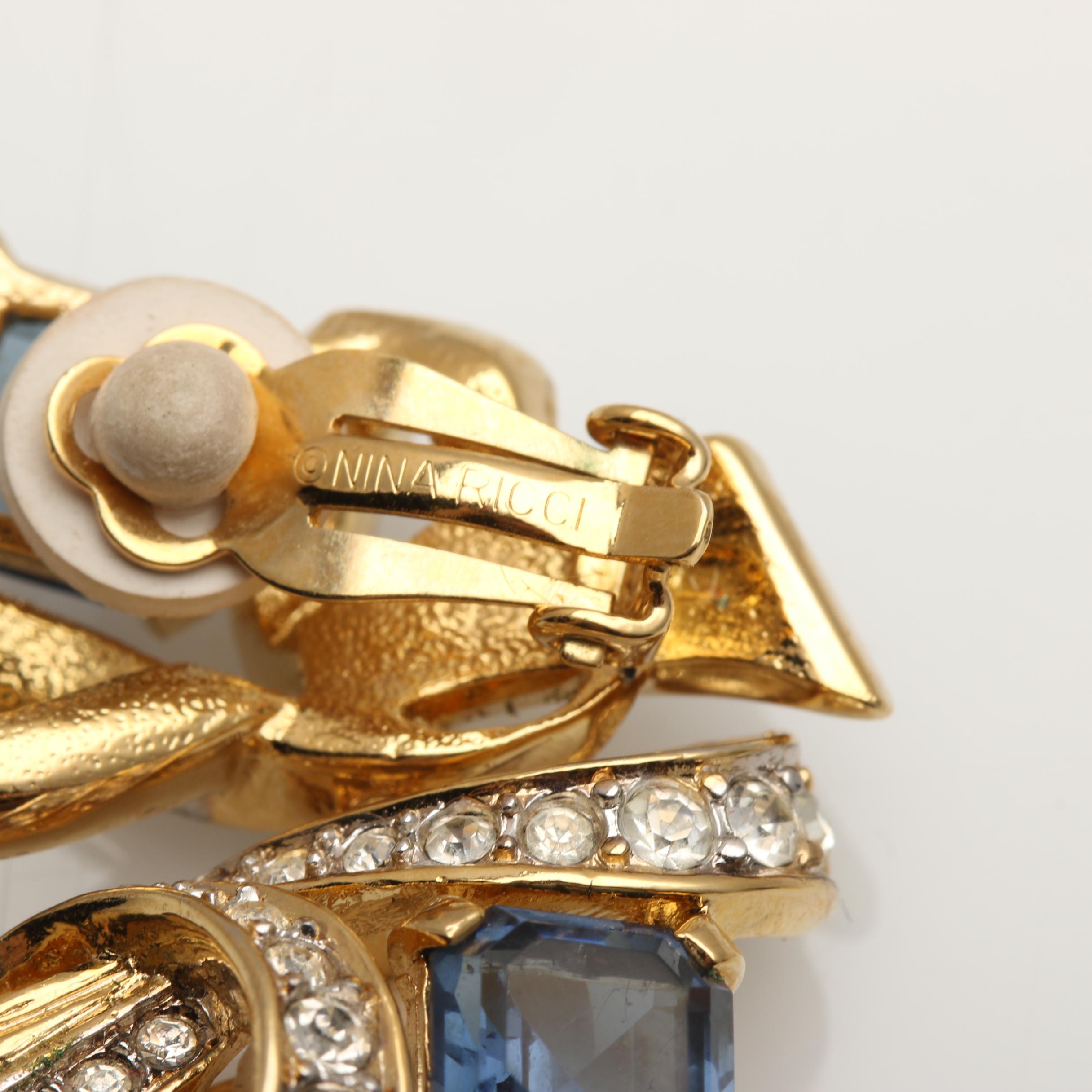 1980s Accent Earrings Including Nina Ricci and Pastelli