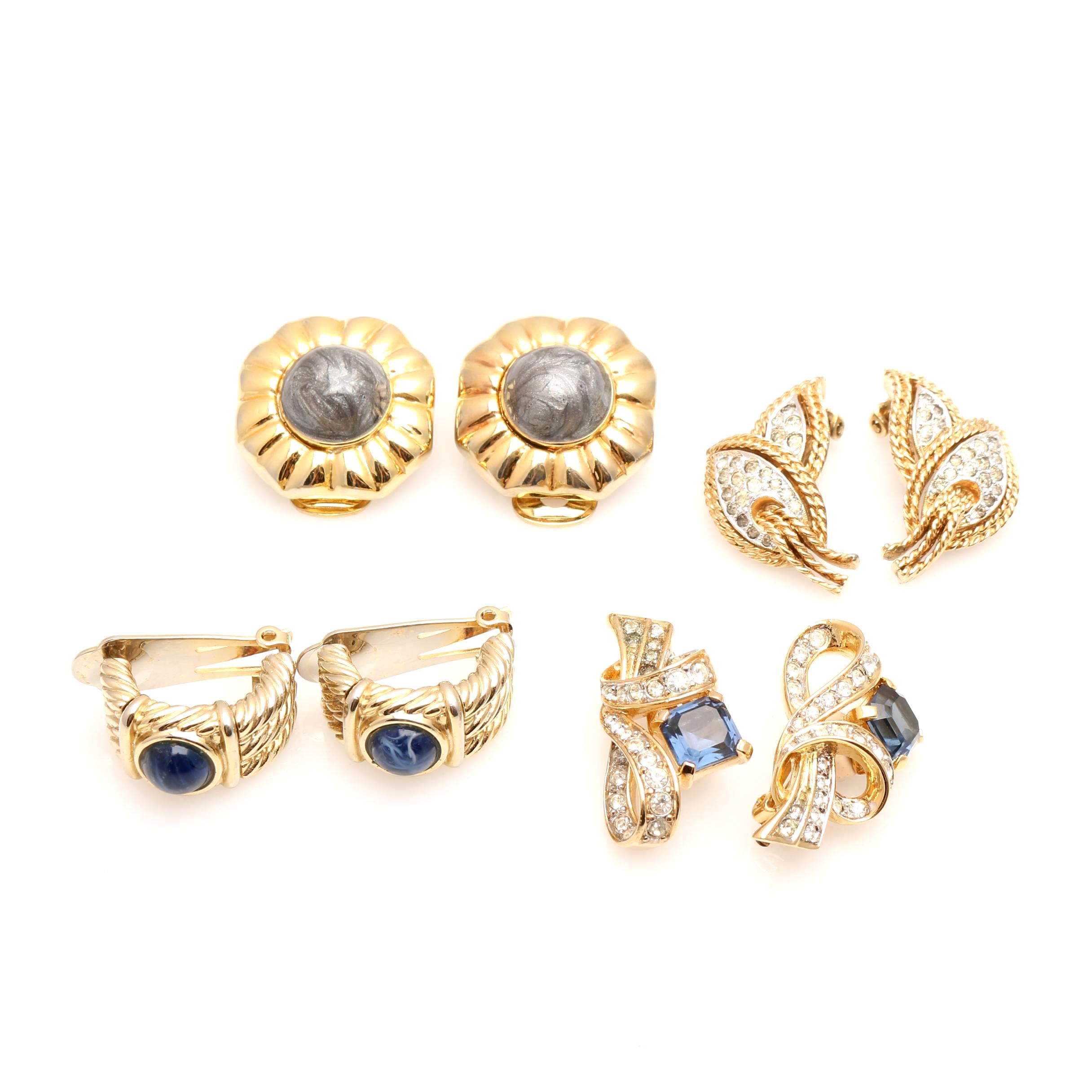 1980s Accent Earrings Including Nina Ricci and Pastelli