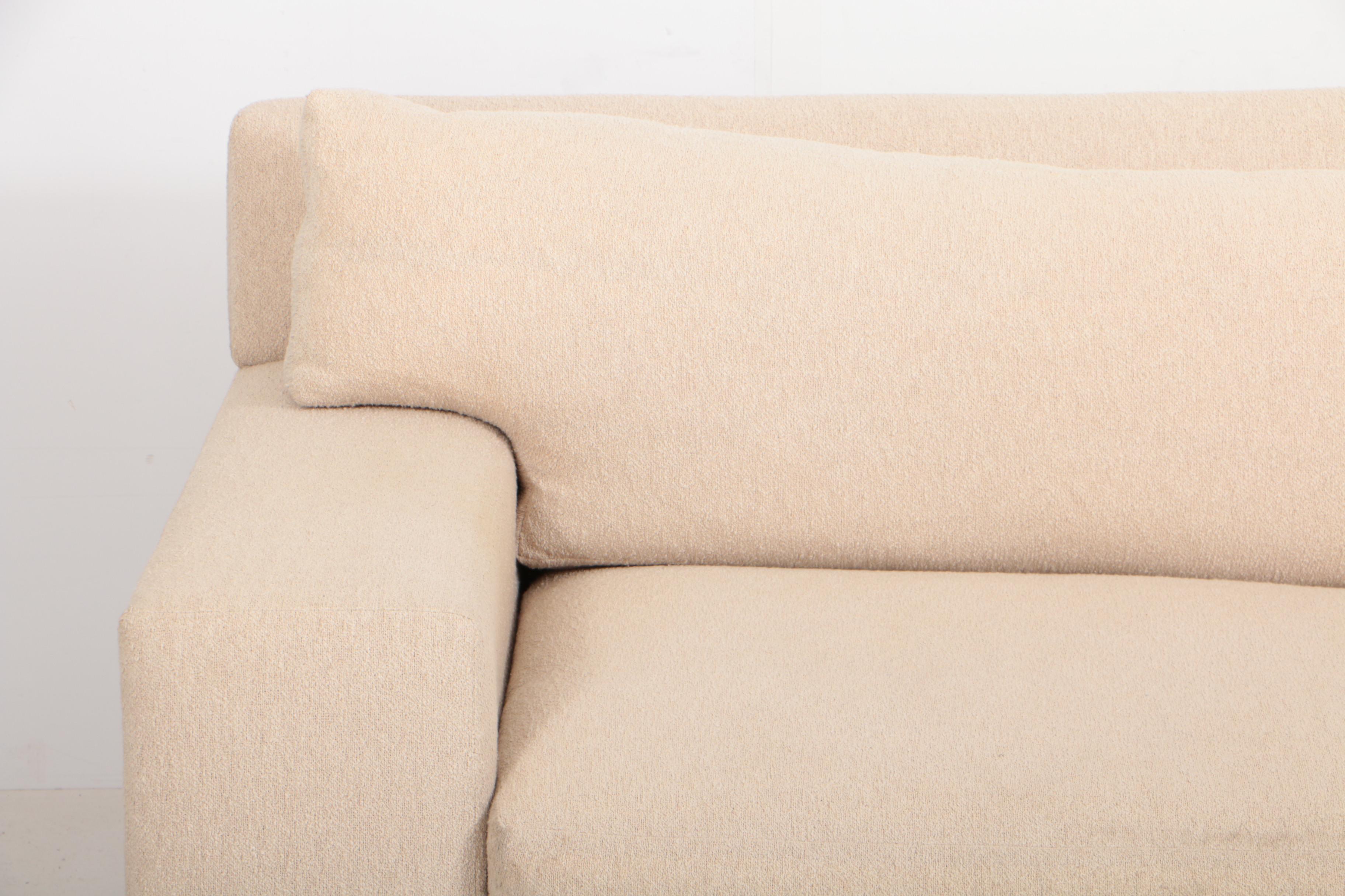 Custom Bouclé Upholstered Sofa by Sherwood Studios