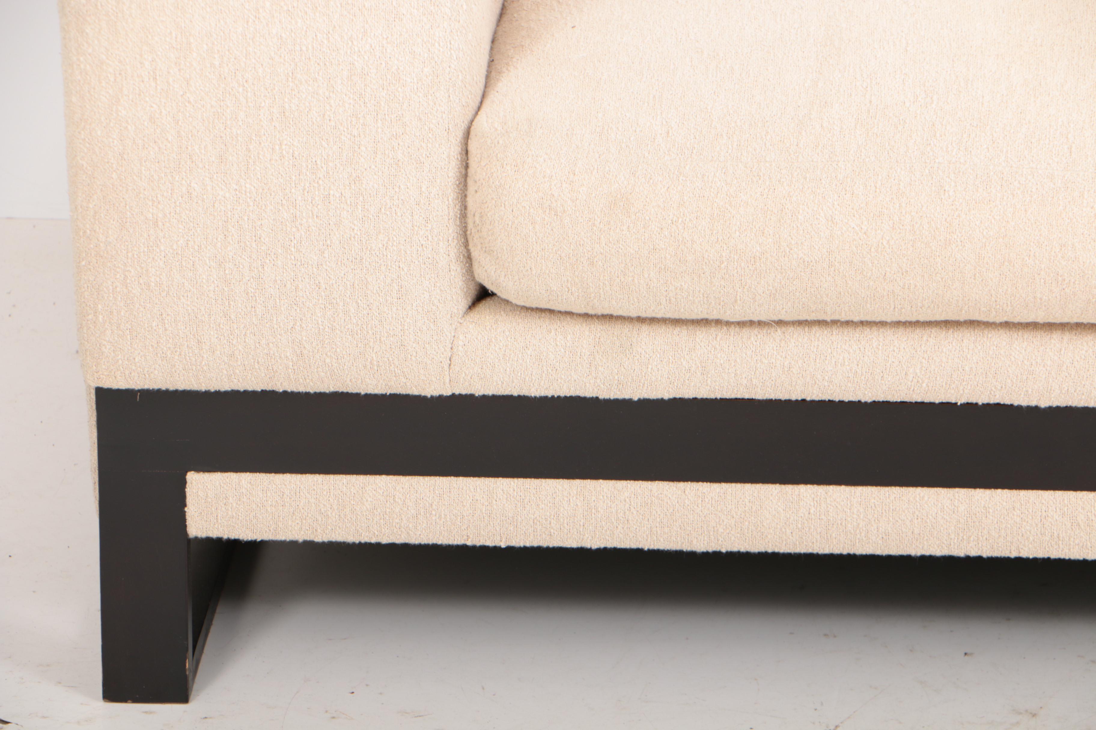 Custom Bouclé Upholstered Sofa by Sherwood Studios