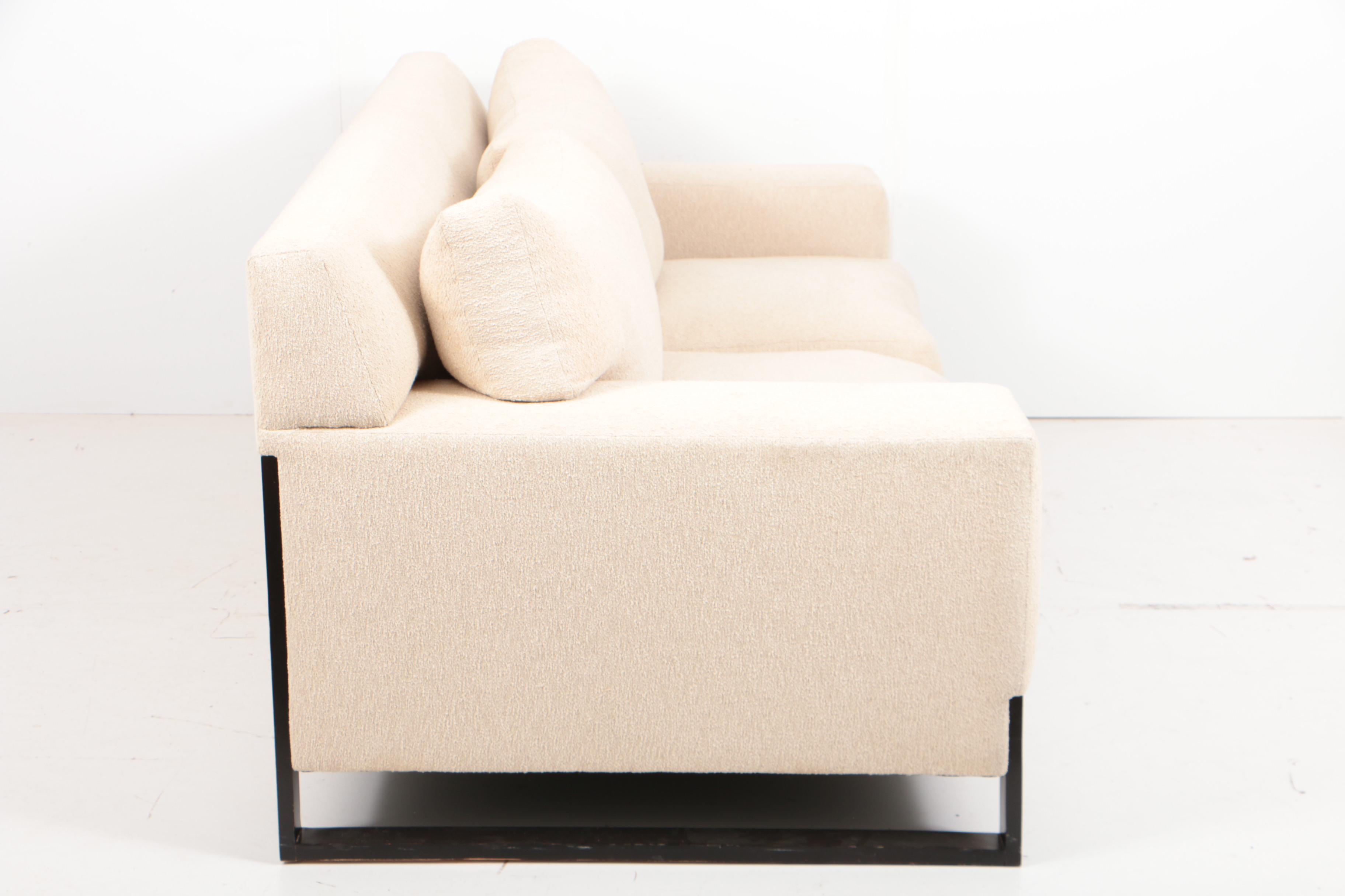 Custom Bouclé Upholstered Sofa by Sherwood Studios