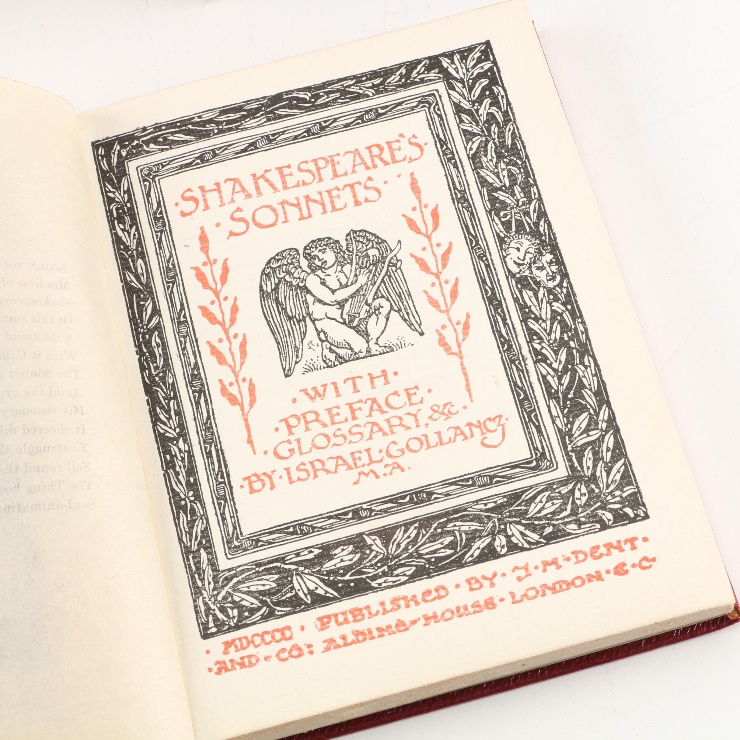 Antique Fourteen Volumes of "The Temple Shakespeare" Books