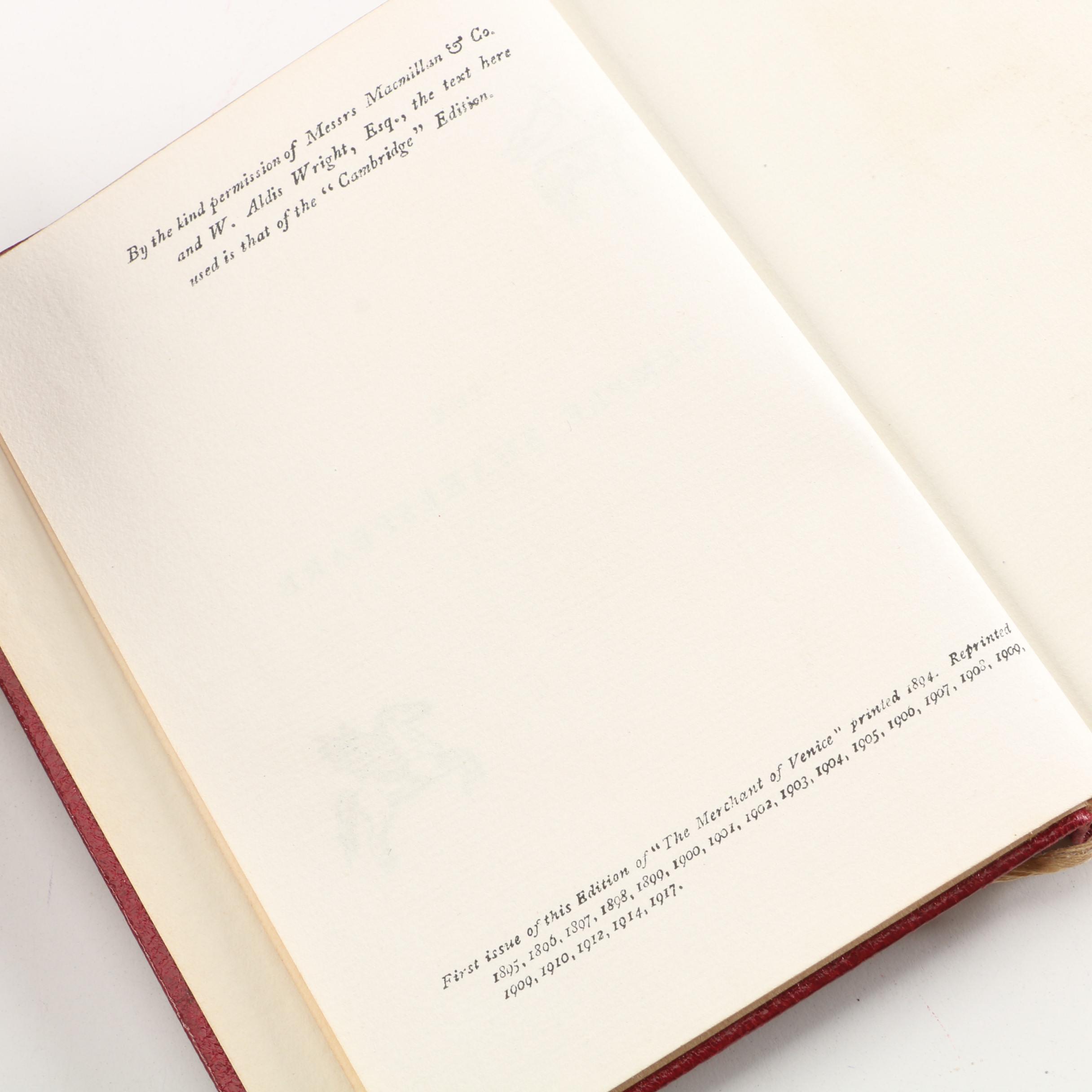 Antique Fourteen Volumes of "The Temple Shakespeare" Books