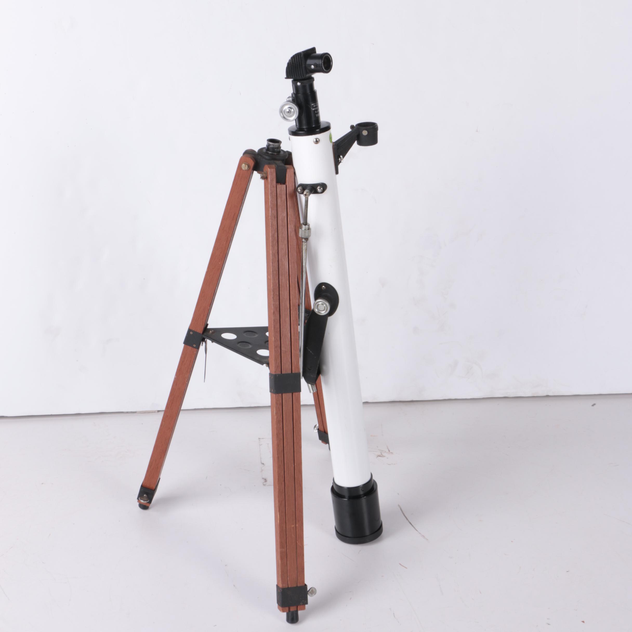 Vintage Bushnell Sky Chief II Telescope with Wooden Tripod