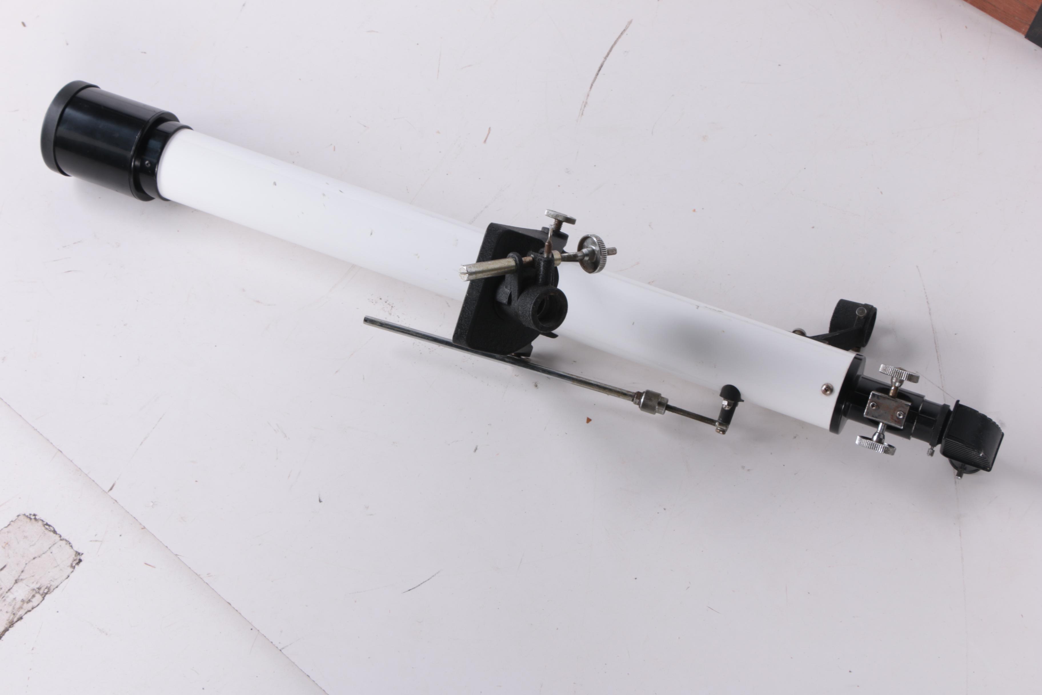 Vintage Bushnell Sky Chief II Telescope with Wooden Tripod